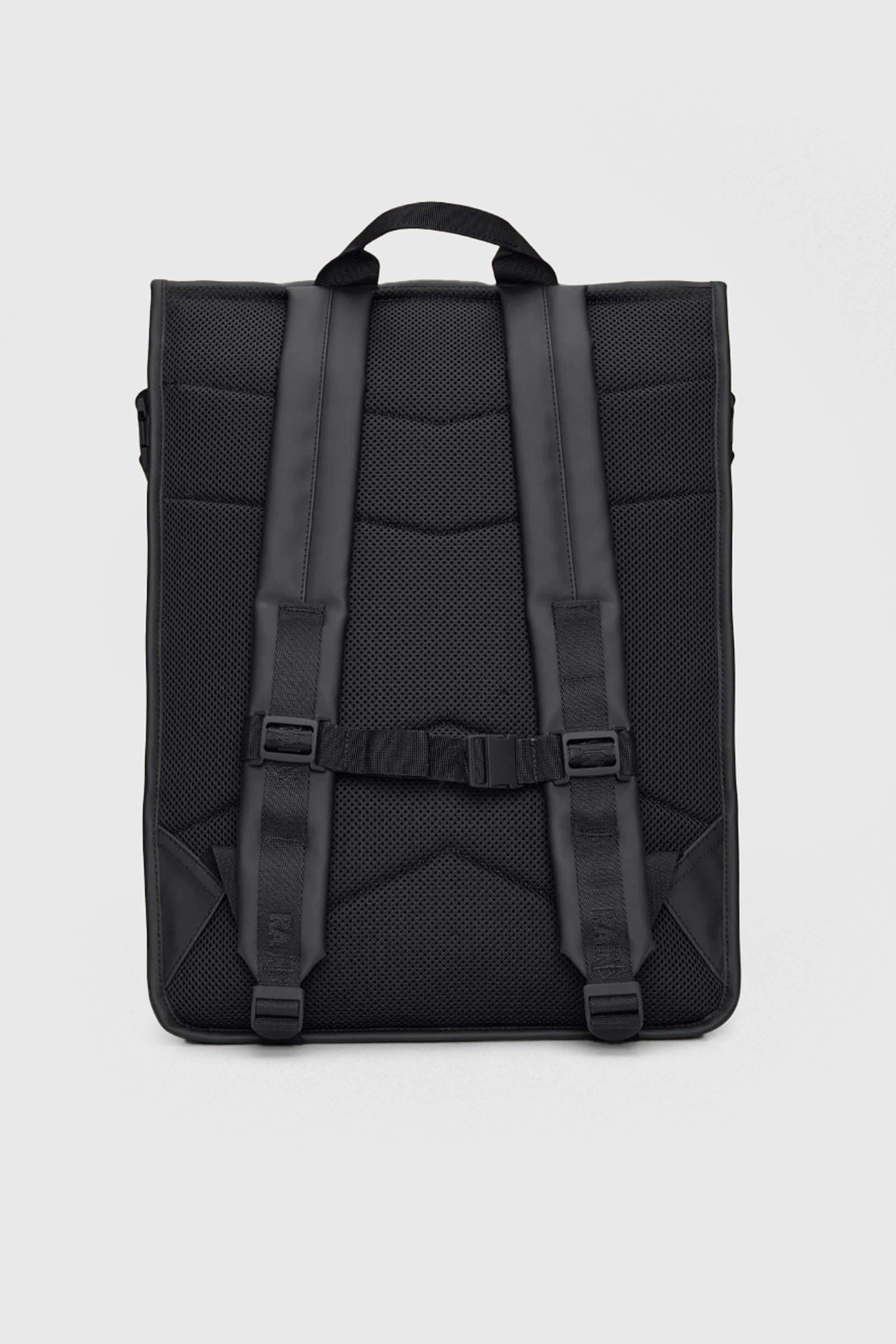 Rains Trail Rolltop Backpack Nero Unisex - 2