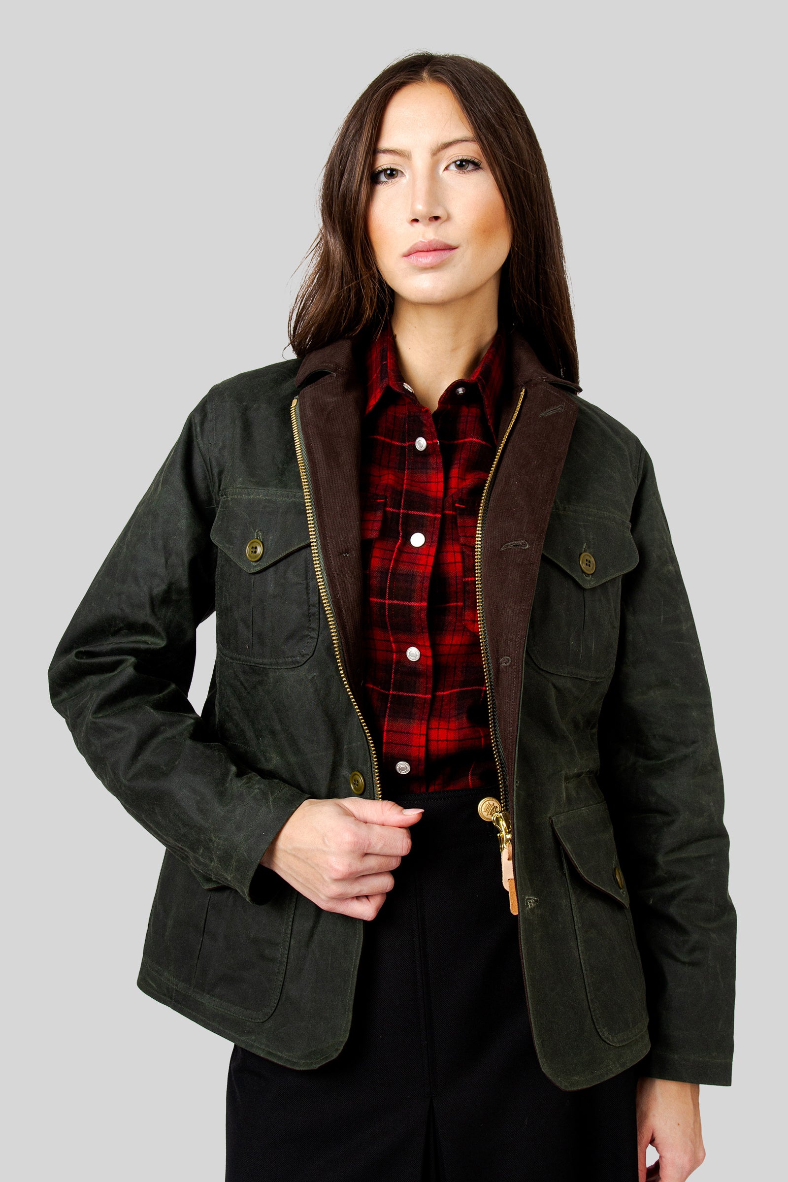 Manifattura Ceccarelli Woman Alligator Jacket Verde Scuro Donna - 6