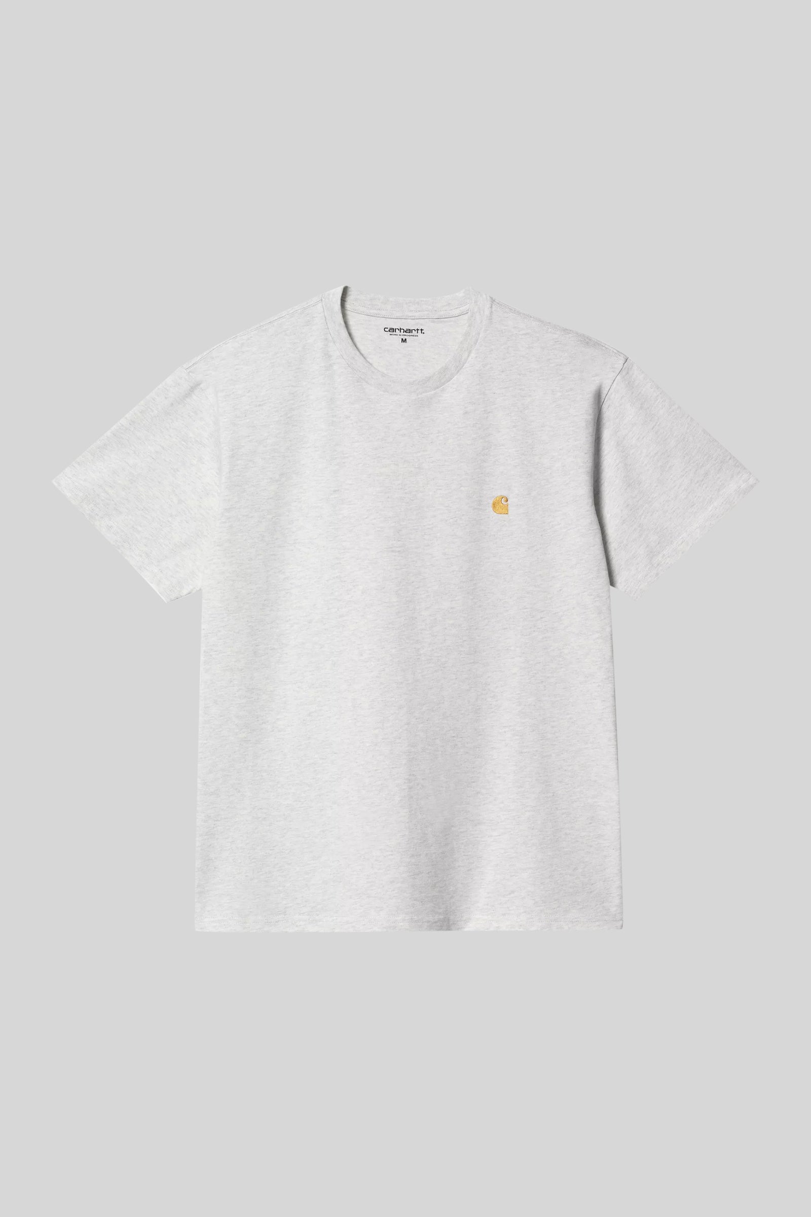 Carhartt Wip T-shirt S/s Chase Grigio Chiaro Uomo - 3