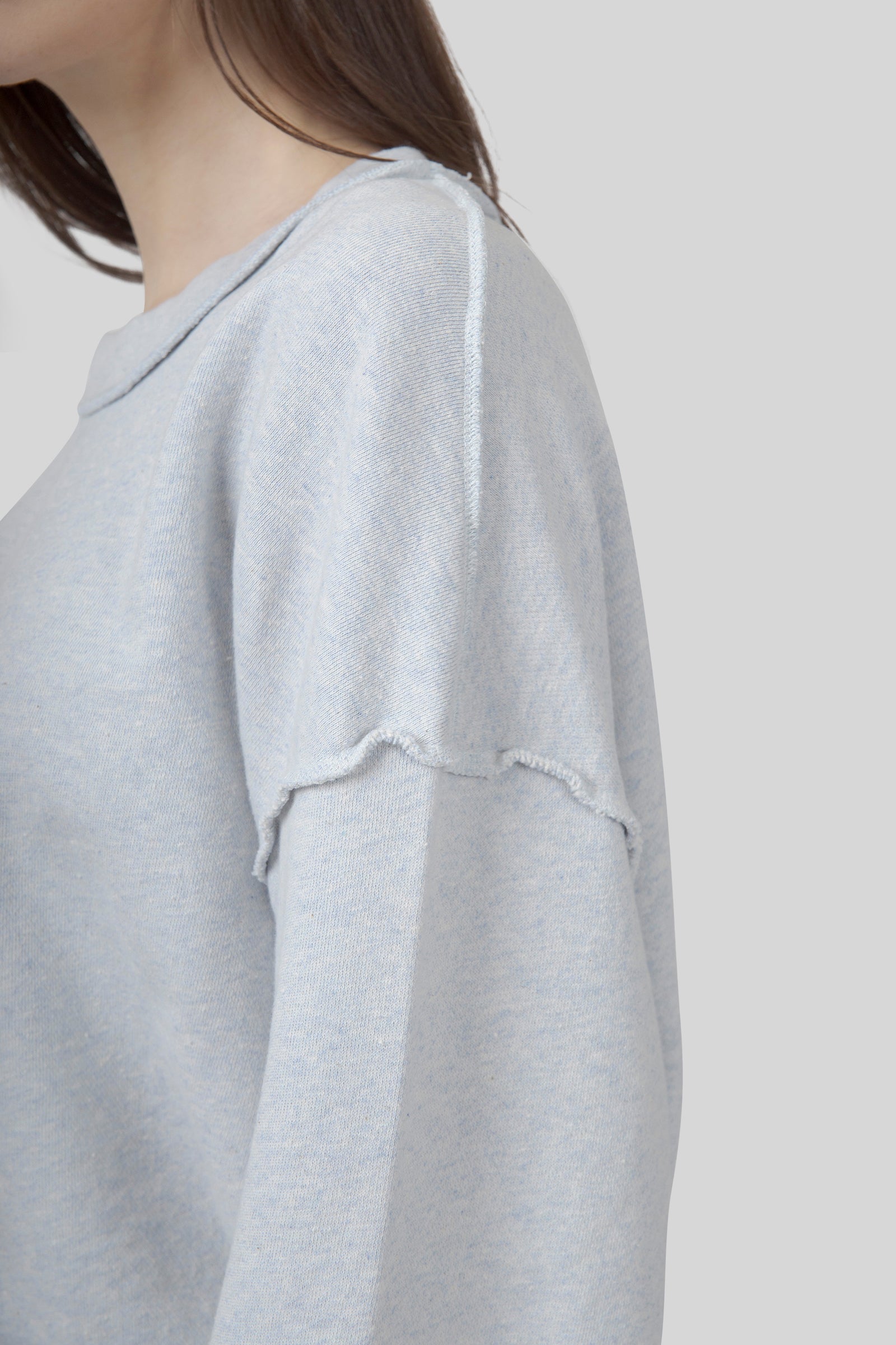 American Vintage Felpa Dantown Grigio Chiaro Donna - 6