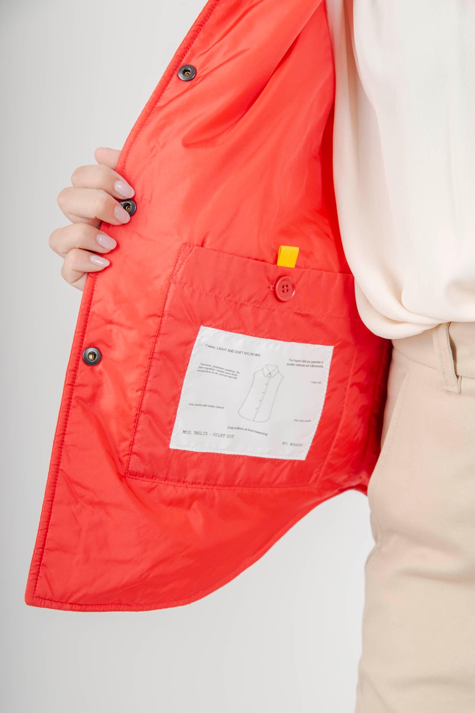 Aspesi Gilet Dot Rosso Donna - 3