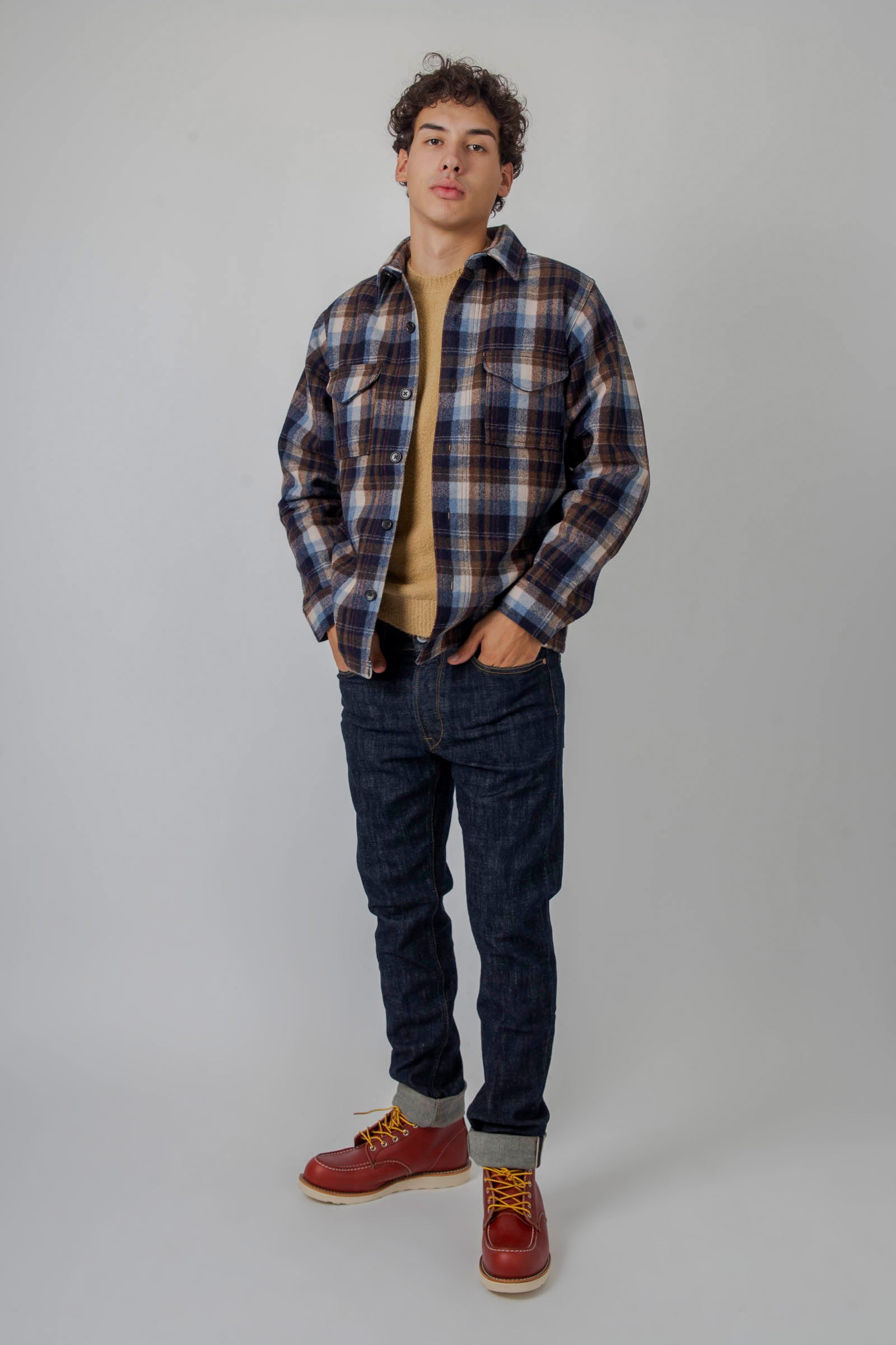 Filson Jac-shirt Marrone/blu Uomo - 7