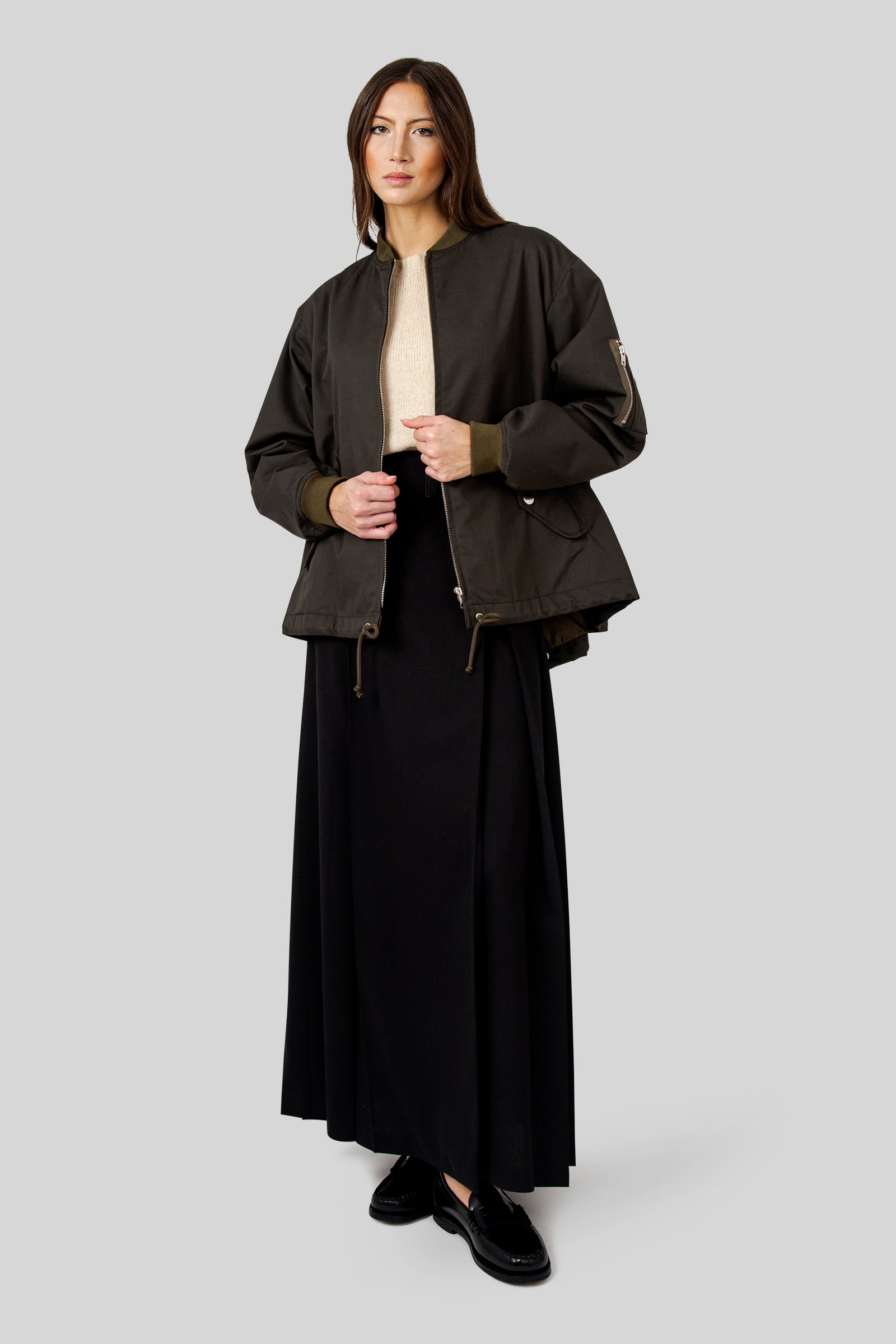 Roberto Collina Maglia In Lana E Cammello Manica 3/4 Ecru Donna - 4