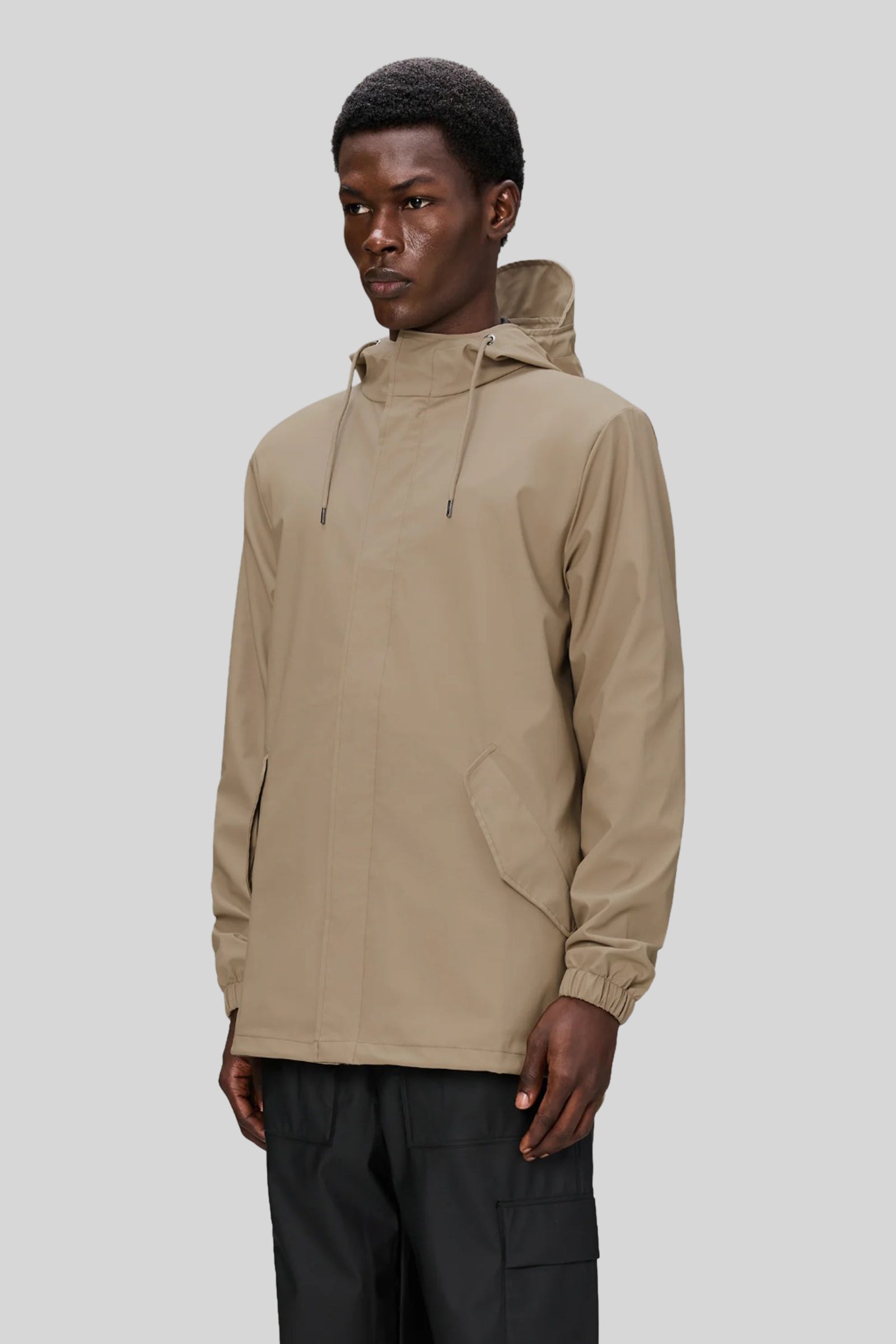 Rains Fishtail Jacket Beige Uomo - 1