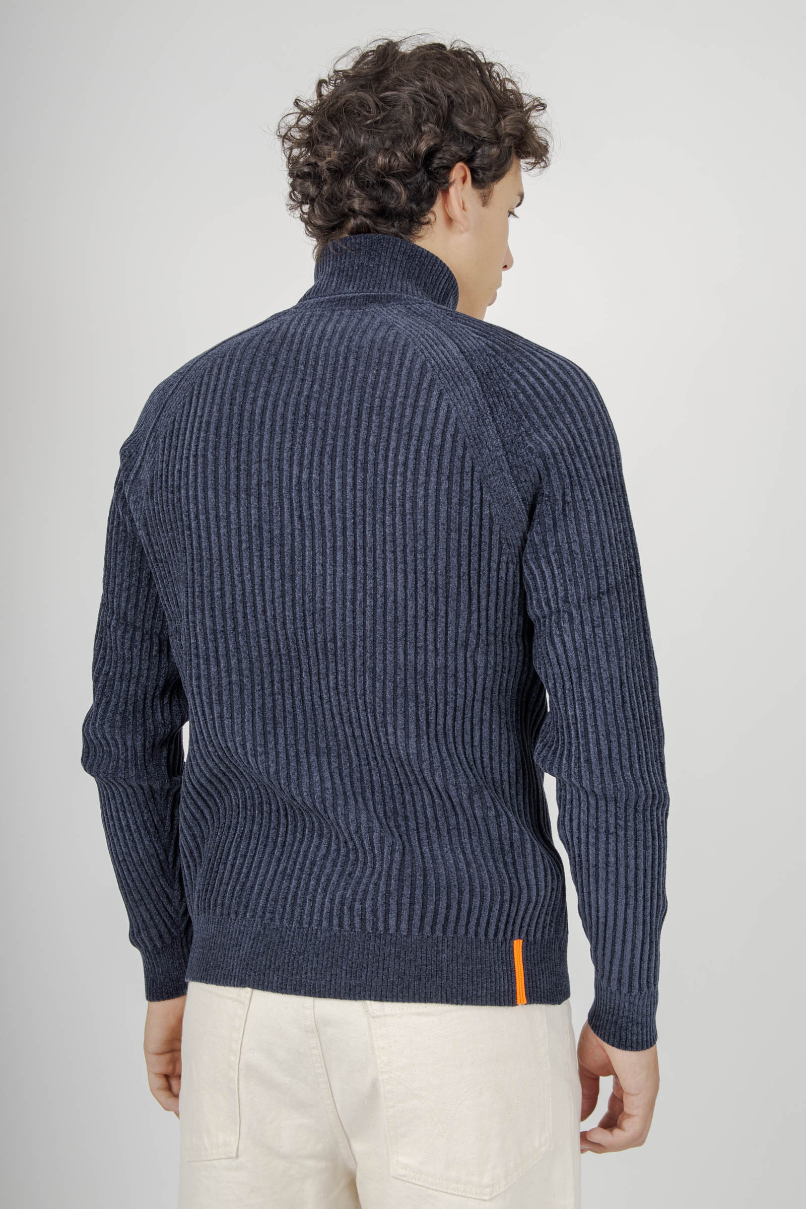 Rrd Maglia Velvet Rave Turtleneck Blu Scuro Uomo - 3