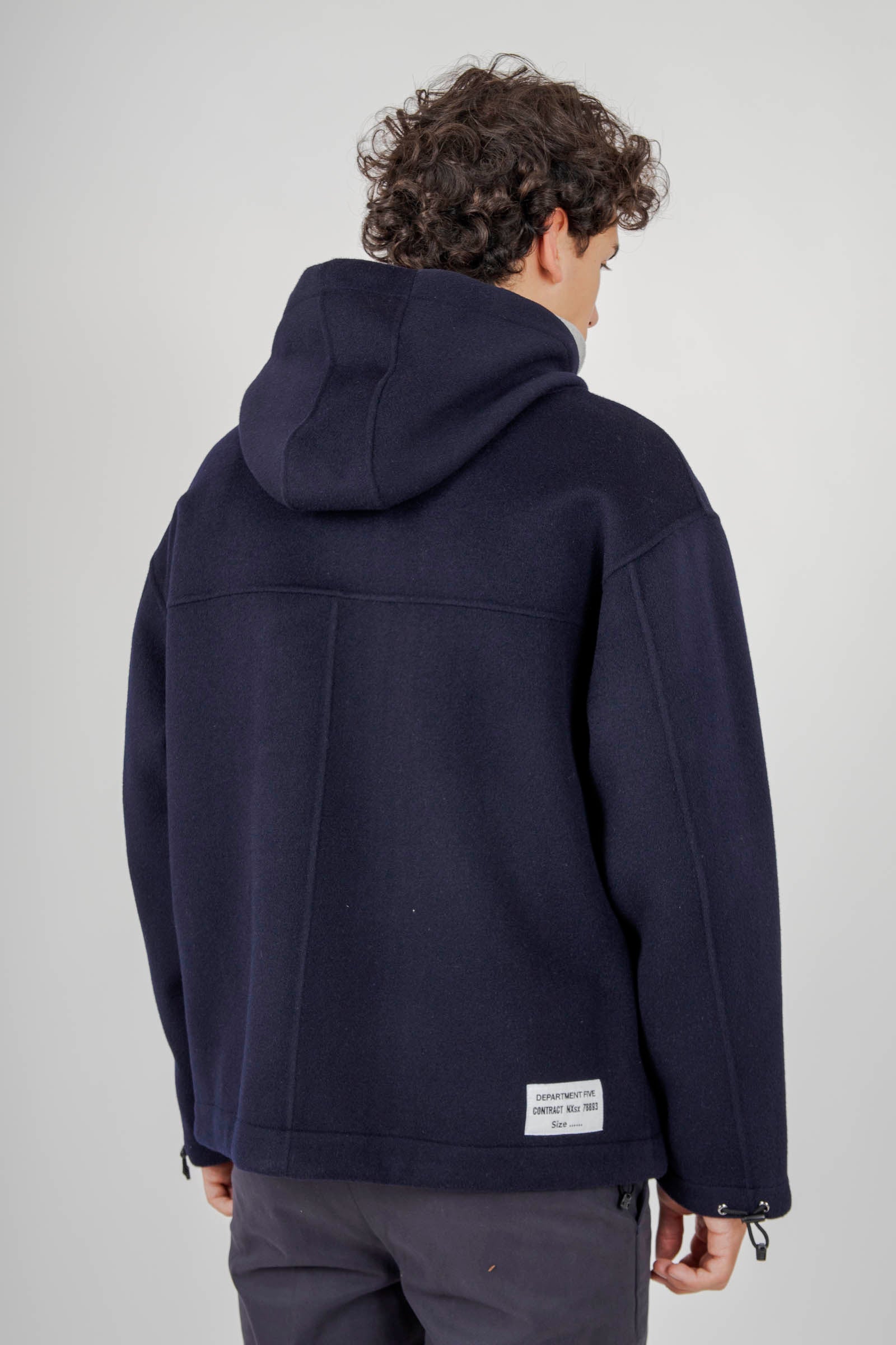 Department Five Giubbotto In Lana Park Blu Navy Uomo - 5