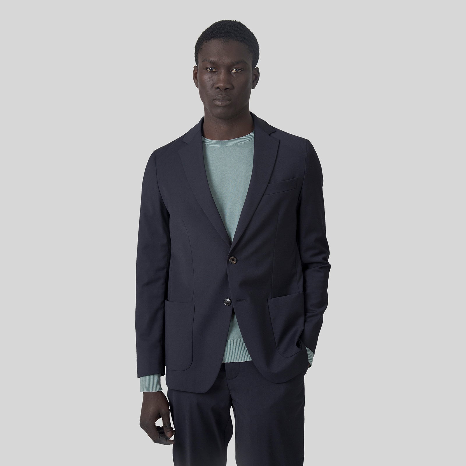 Rrd Summer Wooltech Blazer Blu Uomo - 9