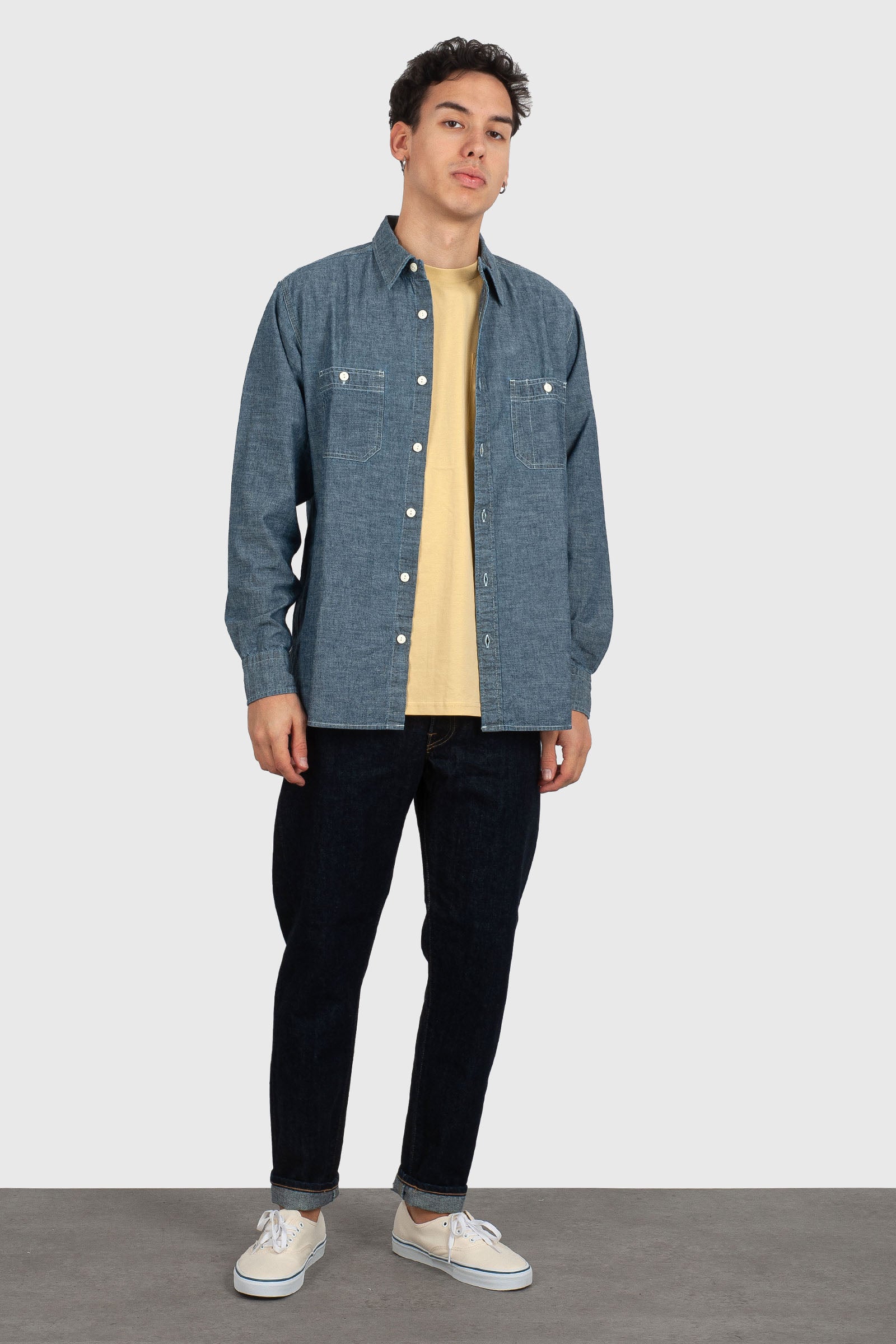 Sebago Camicia Sheetband Chambray Uomo - 2