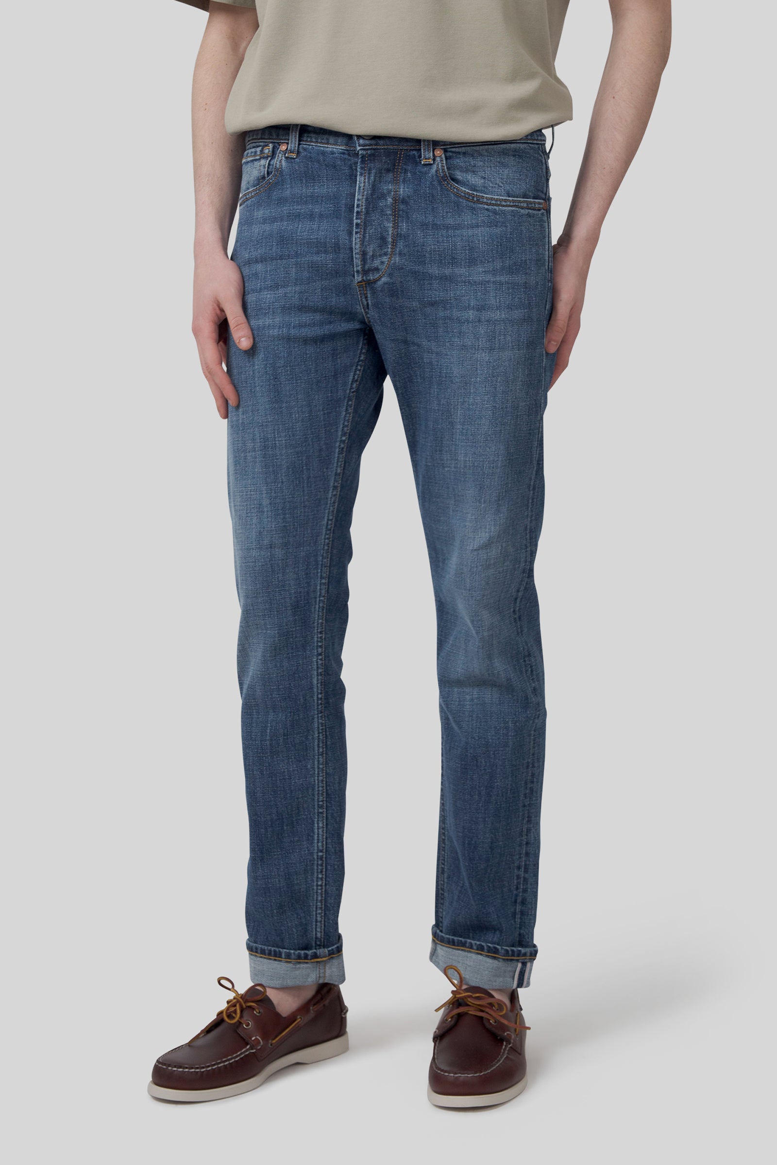 Tela Genova Jeans Cosmy/2s Blu Medio Uomo - 6