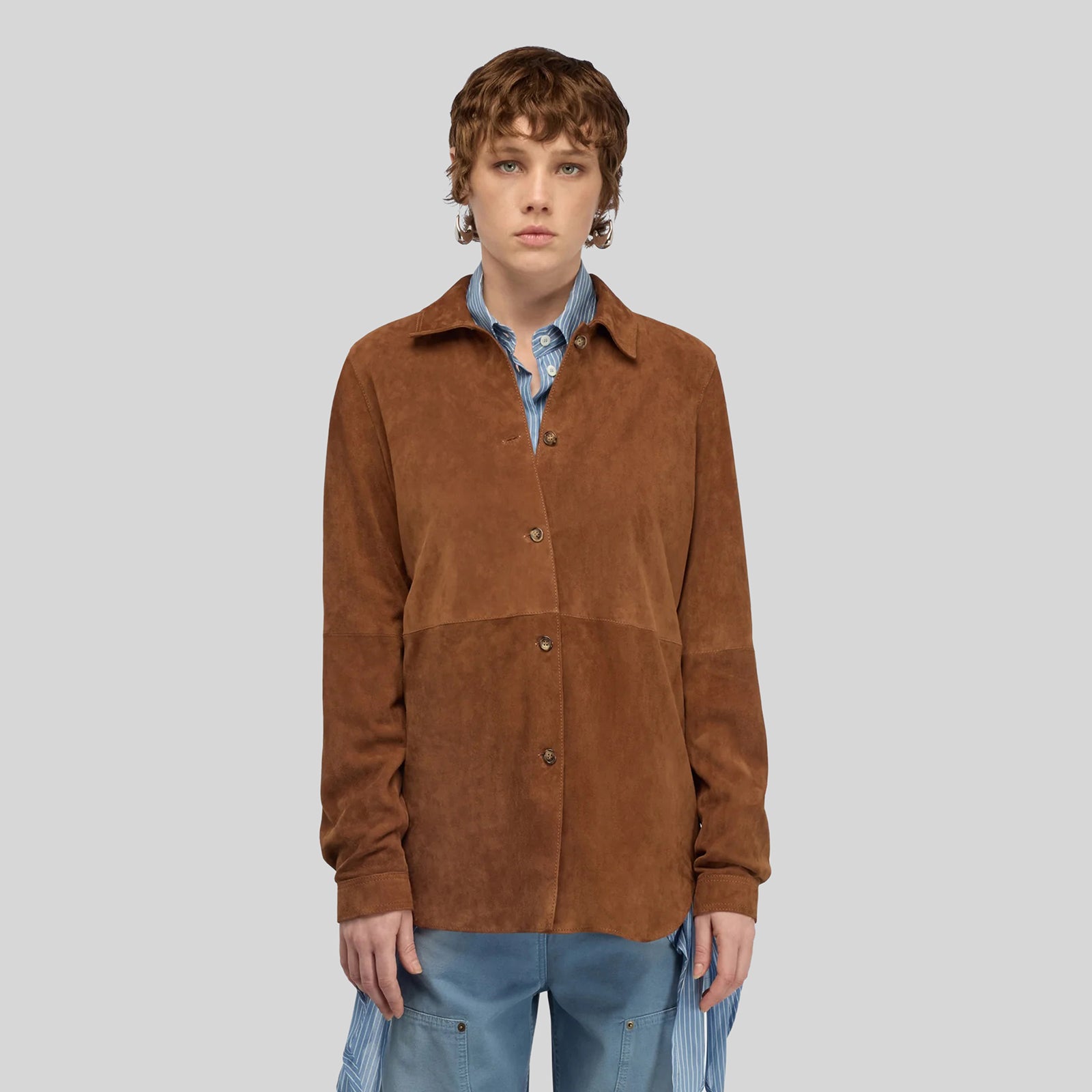 Semicouture Camicia Filipa Nocciola Donna - 5