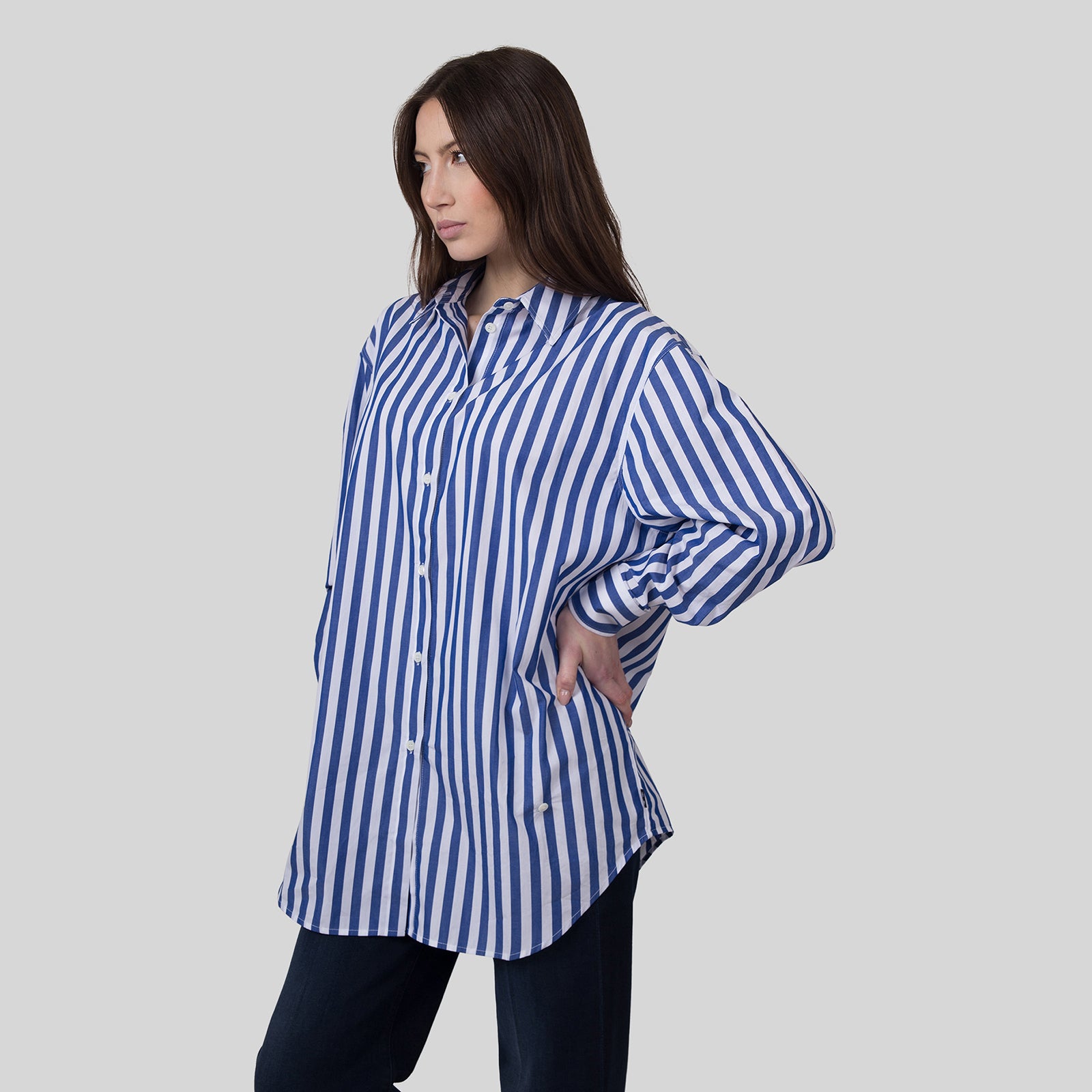 Department Five Camicia Over Sister Bianco/blu/rosso Donna - 9