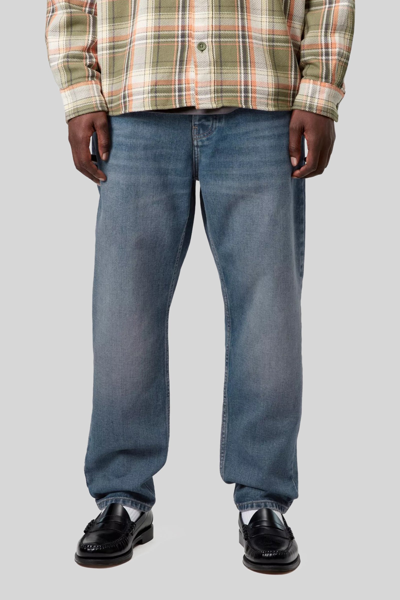 Carhartt Wip Newel Pant Blu Medio Uomo - 4