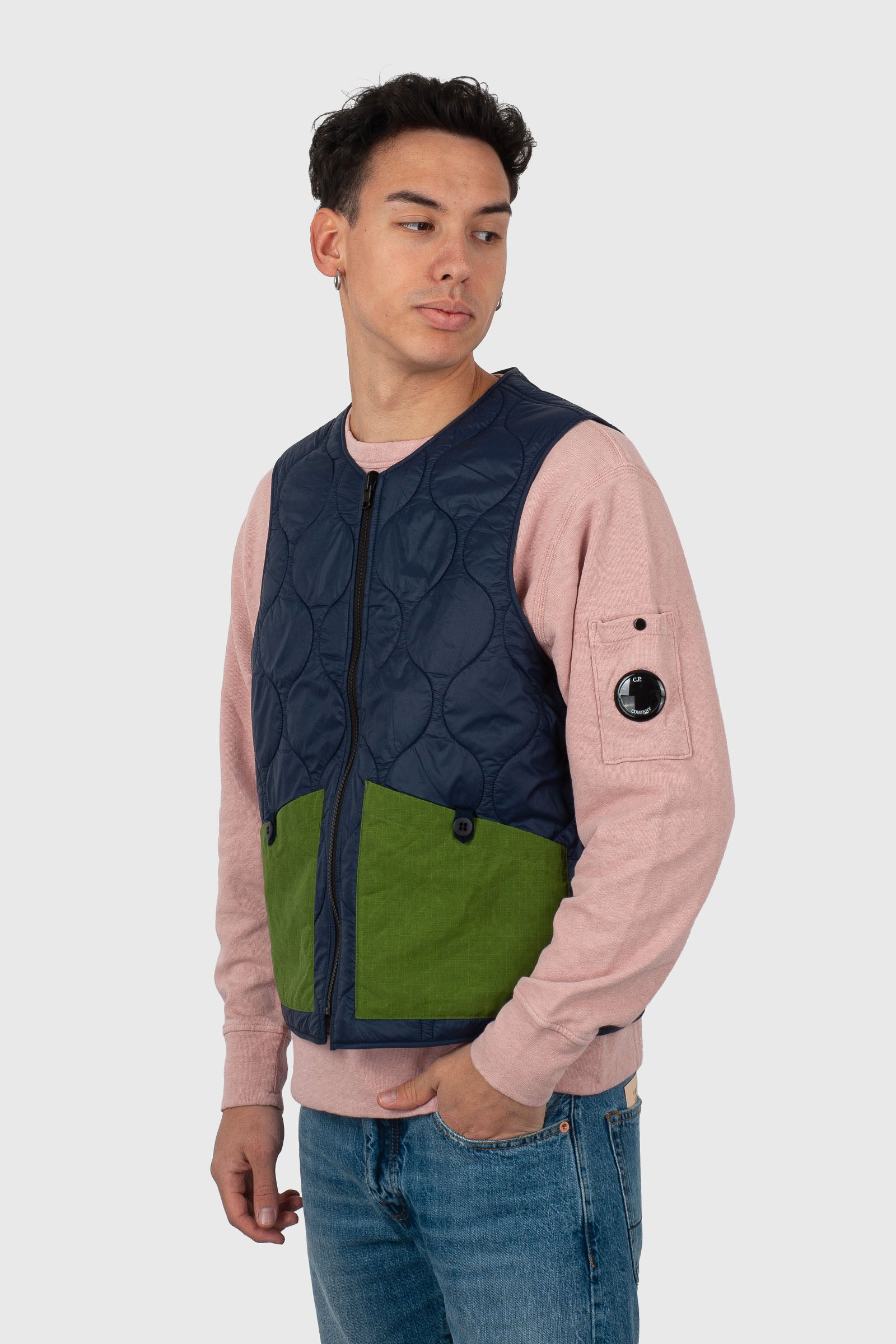 Manifattura Ceccarelli All Seasons Vest Blu/verde Uomo - 3