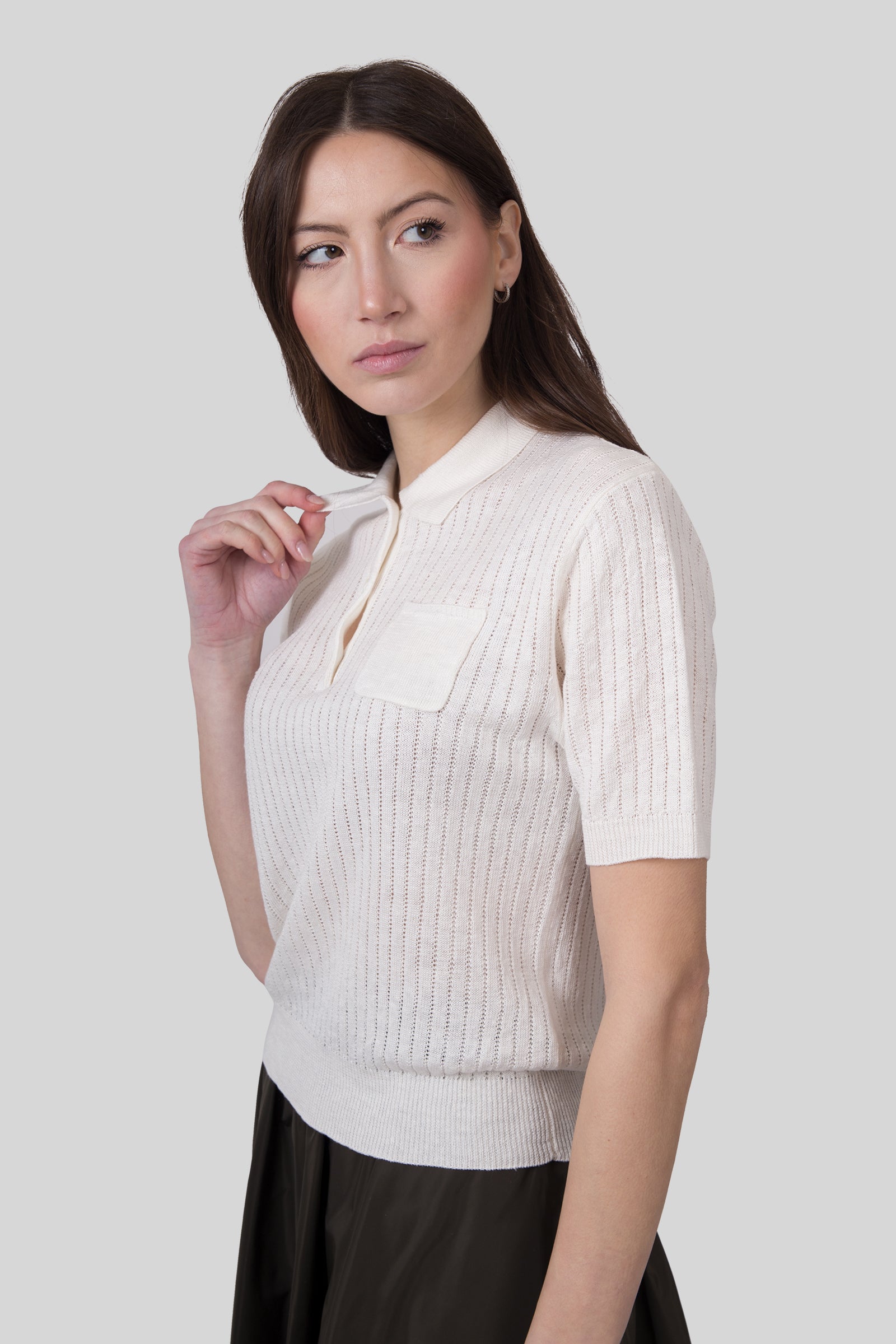 Pure Linen Polo Shirt - 2