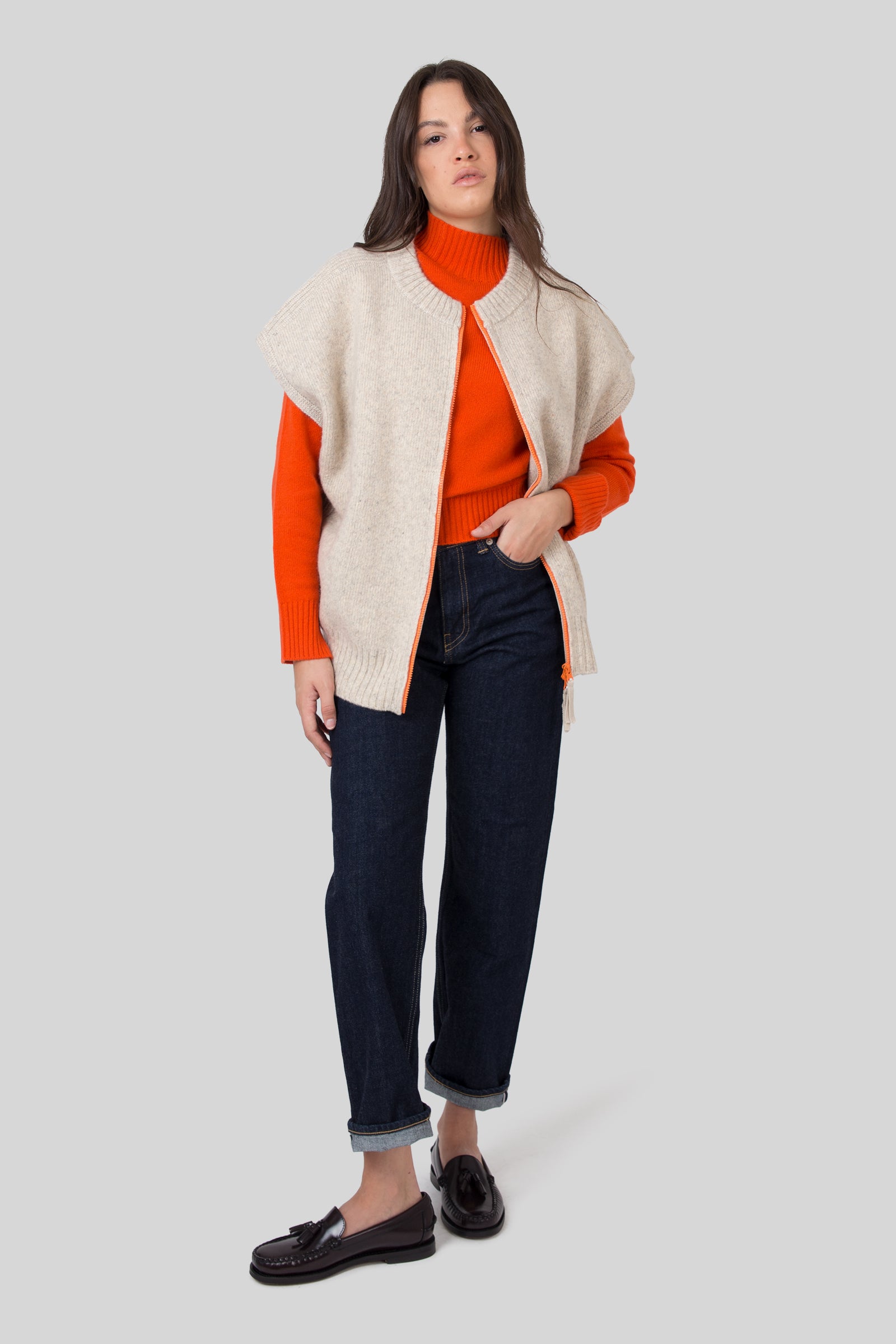 Absolut Cashmere Maglia Rebecca Arancio Donna - 7