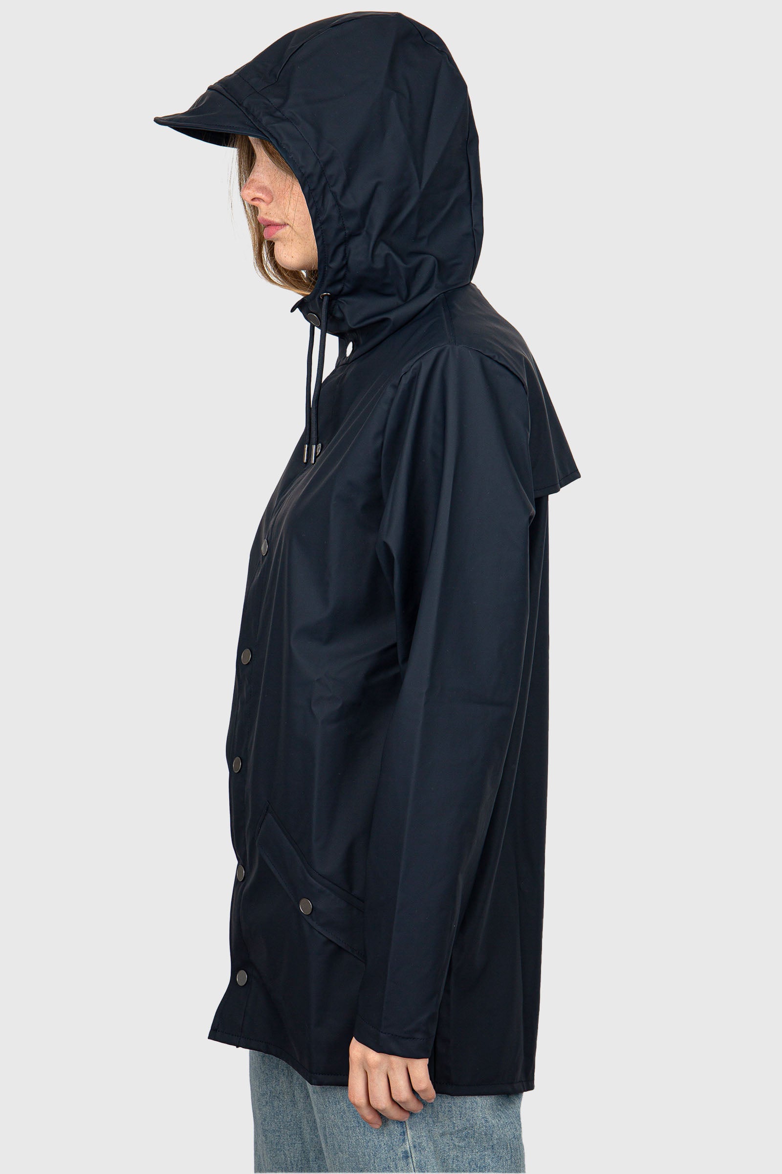 Rains Jacket Blu Navy Donna - 3