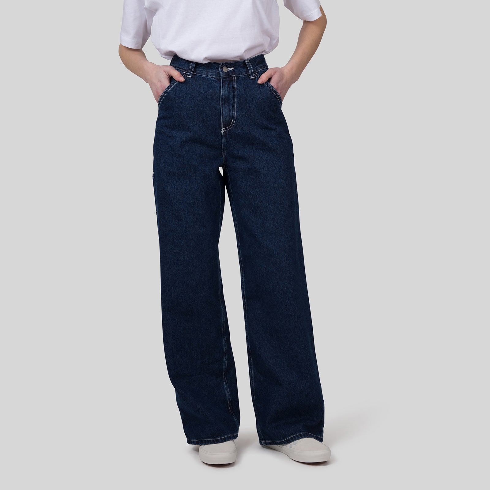 Carhartt Wip W' Jens Pant Blu Medio Donna - 8