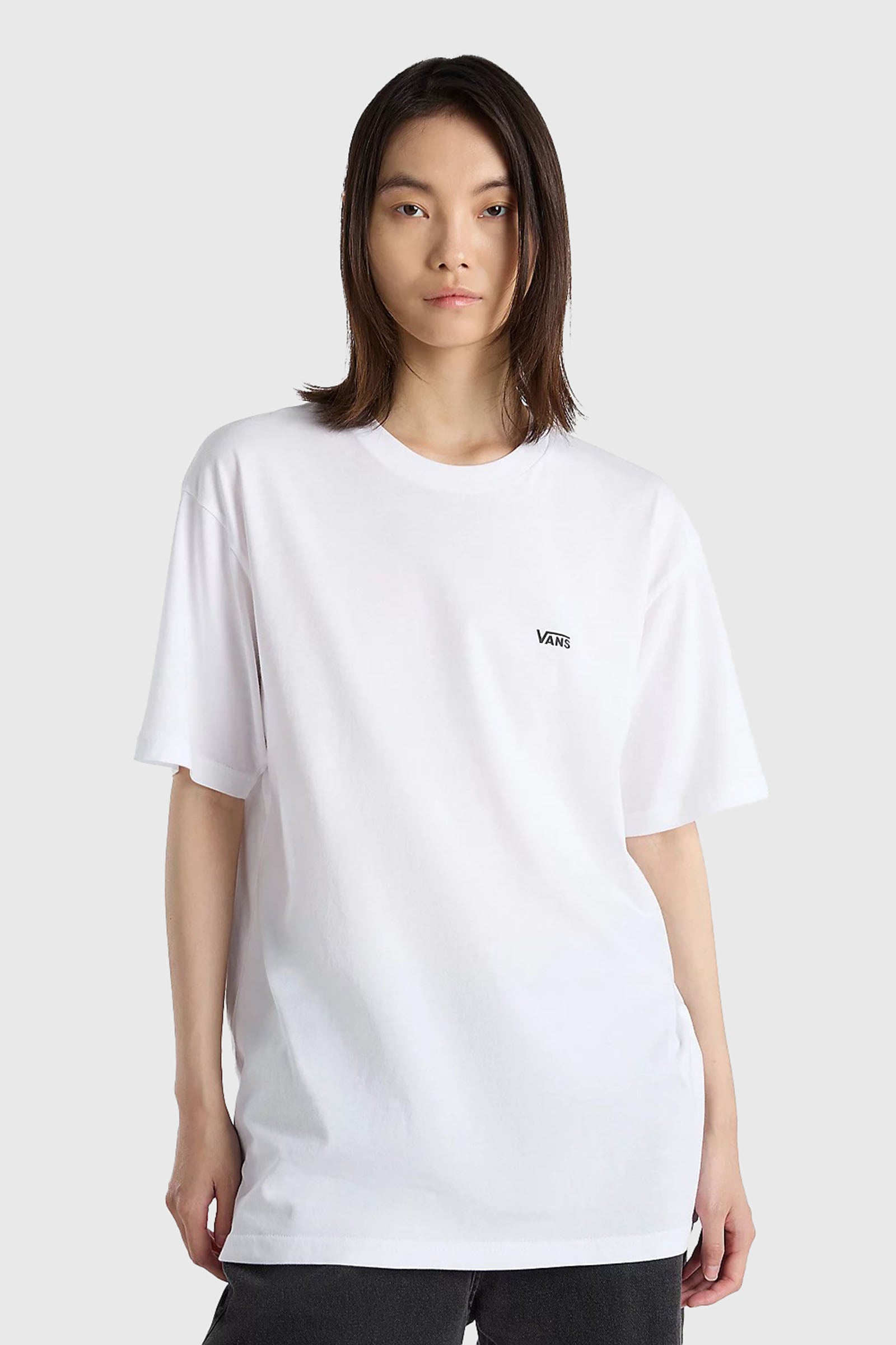 Vans "off The Wall" Left Chest Logo Tee Bianco Unisex - 7