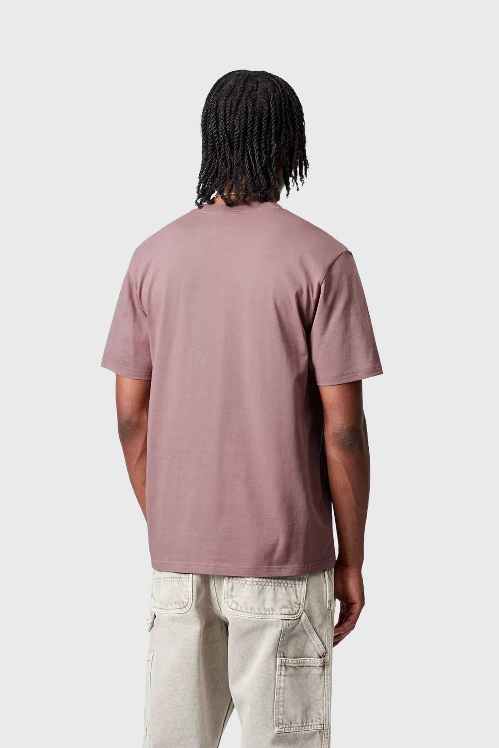 Carhartt Wip T-shirt S/s Pocket Rosa Antico Uomo - 2