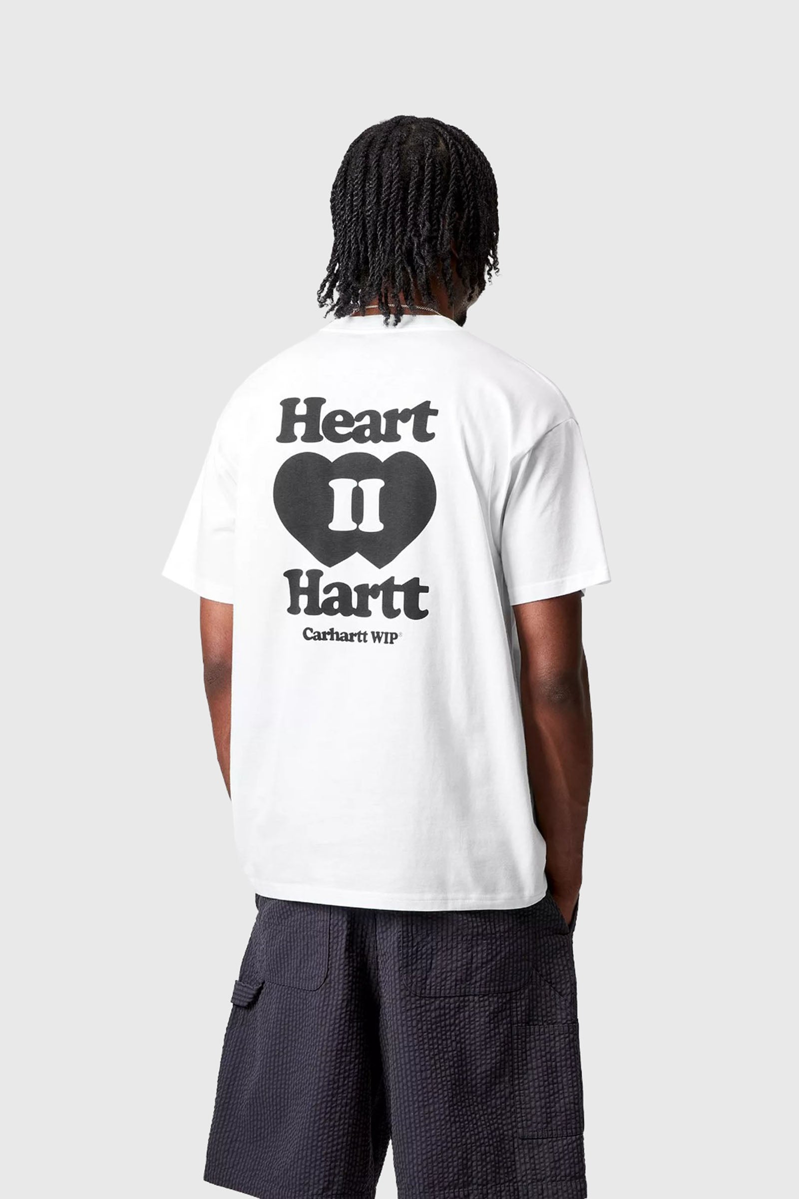 Carhartt Wip T-shirt S/s Heart Ii Hartt Bianco Uomo - 2