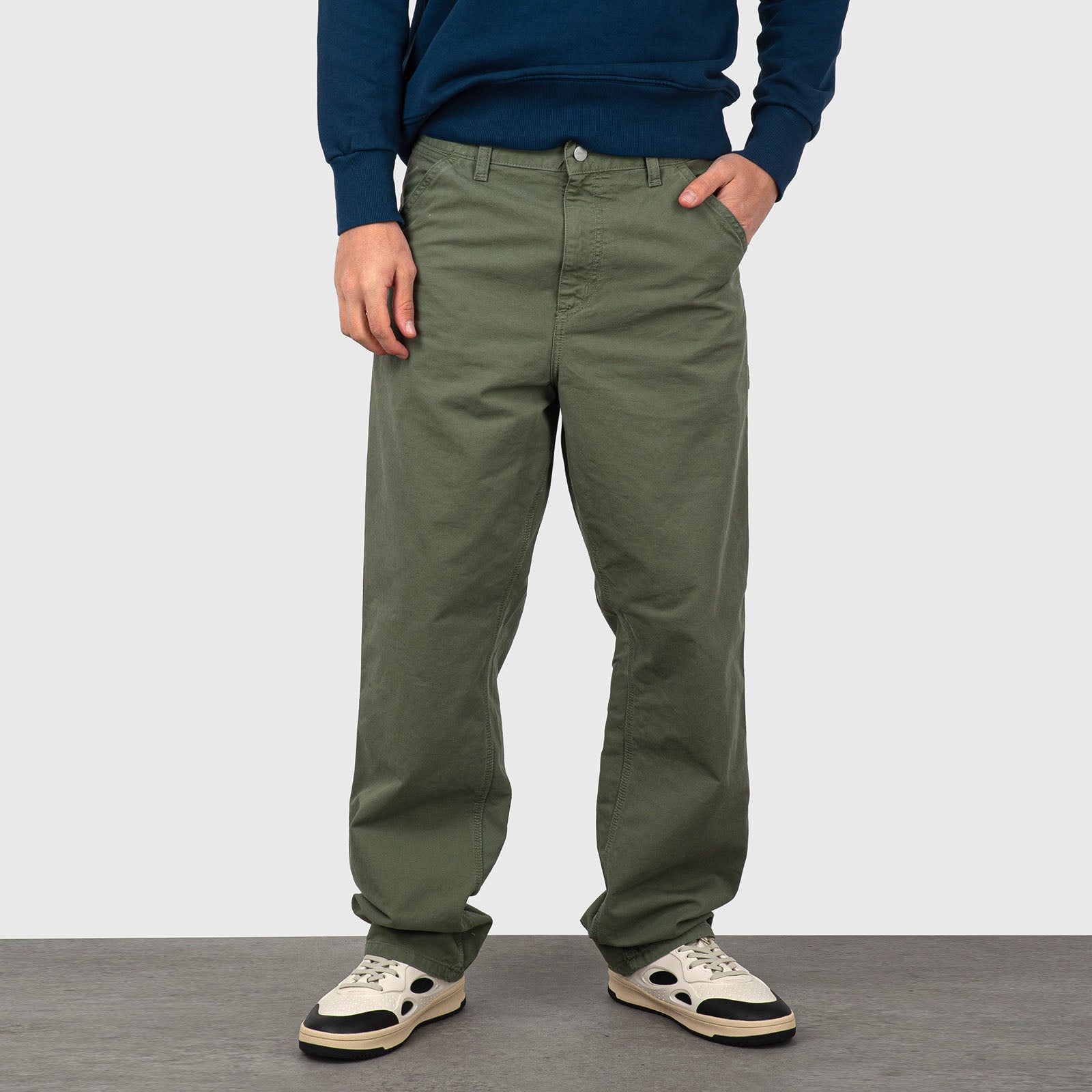 Carhartt Wip Single Knee Pant Verde Chiaro Uomo - 8