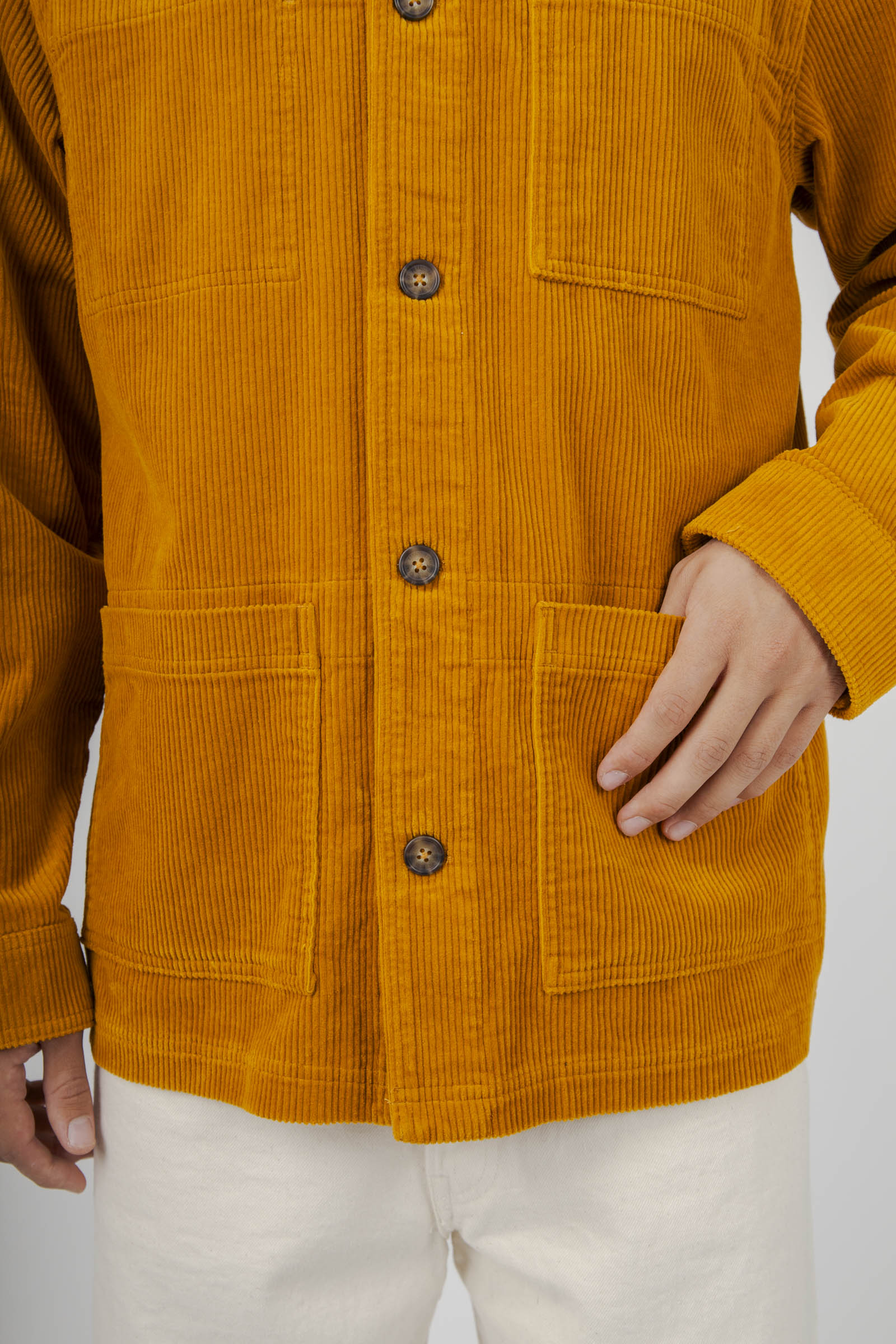 Sebago Giacca Dorr Corduroy Ocra Uomo - 7