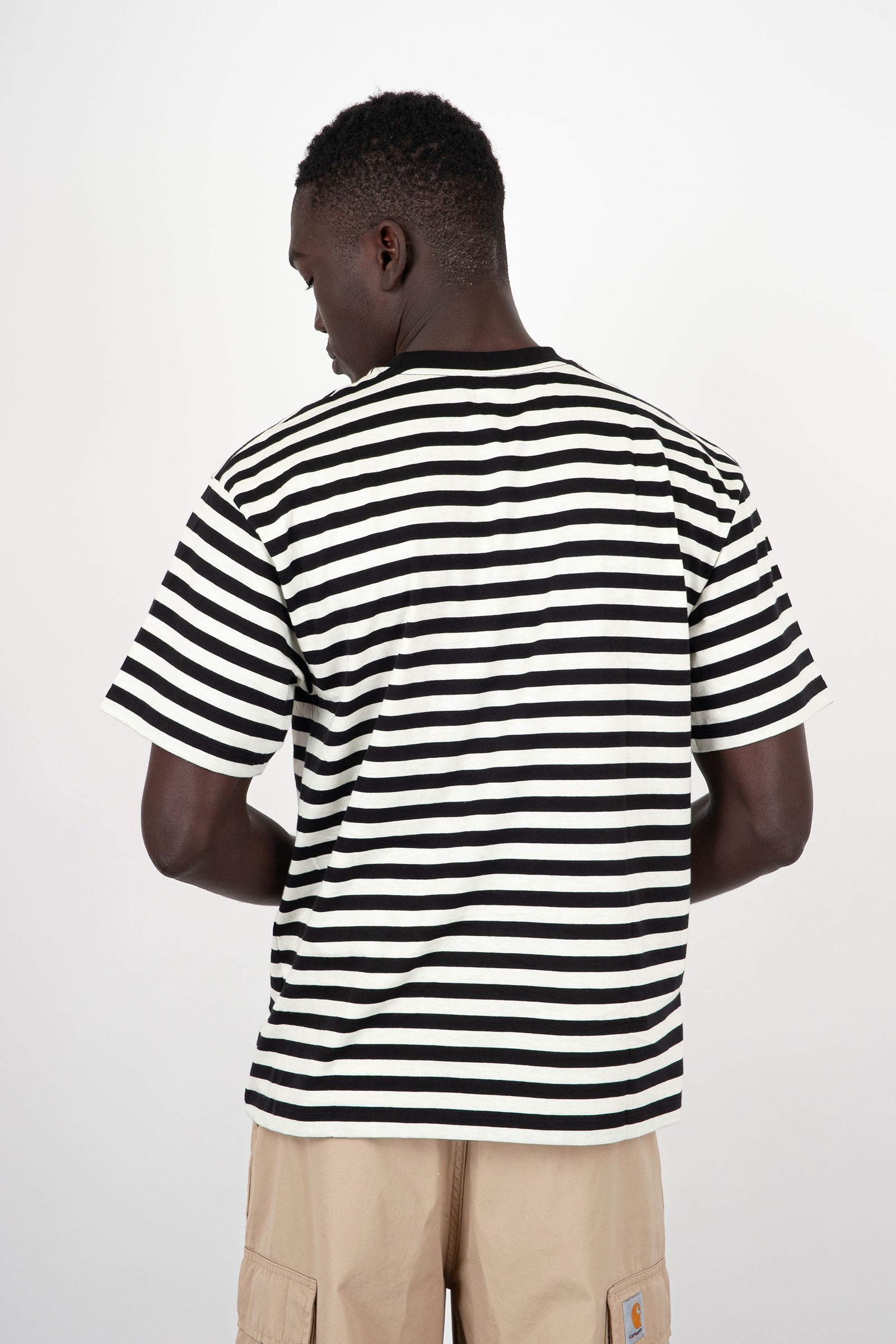 Edwin T-shirt Basic Stripe Bianco/nero Uomo - 4