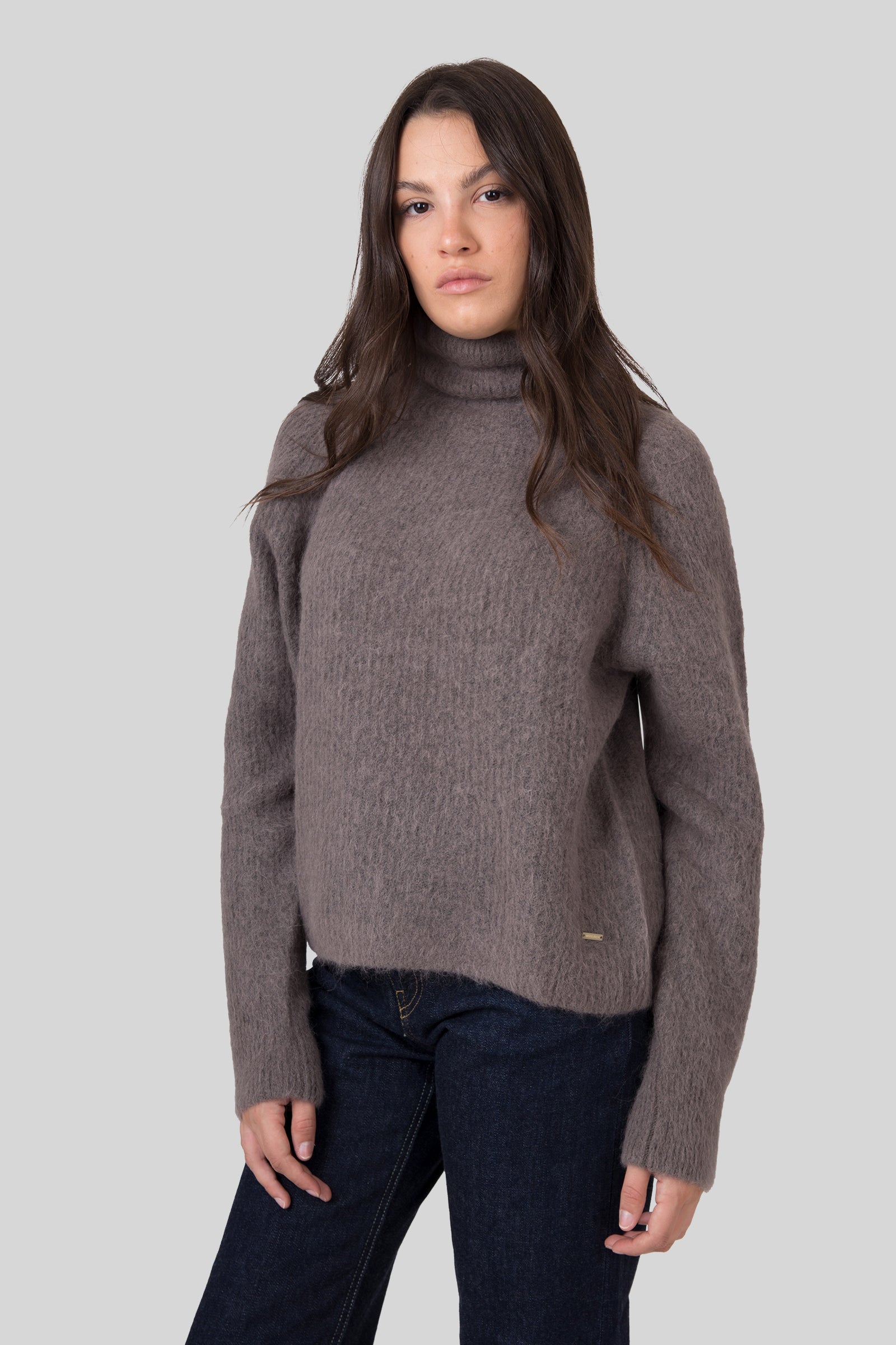 Soft Alpaca Turtleneck Sweater - 5