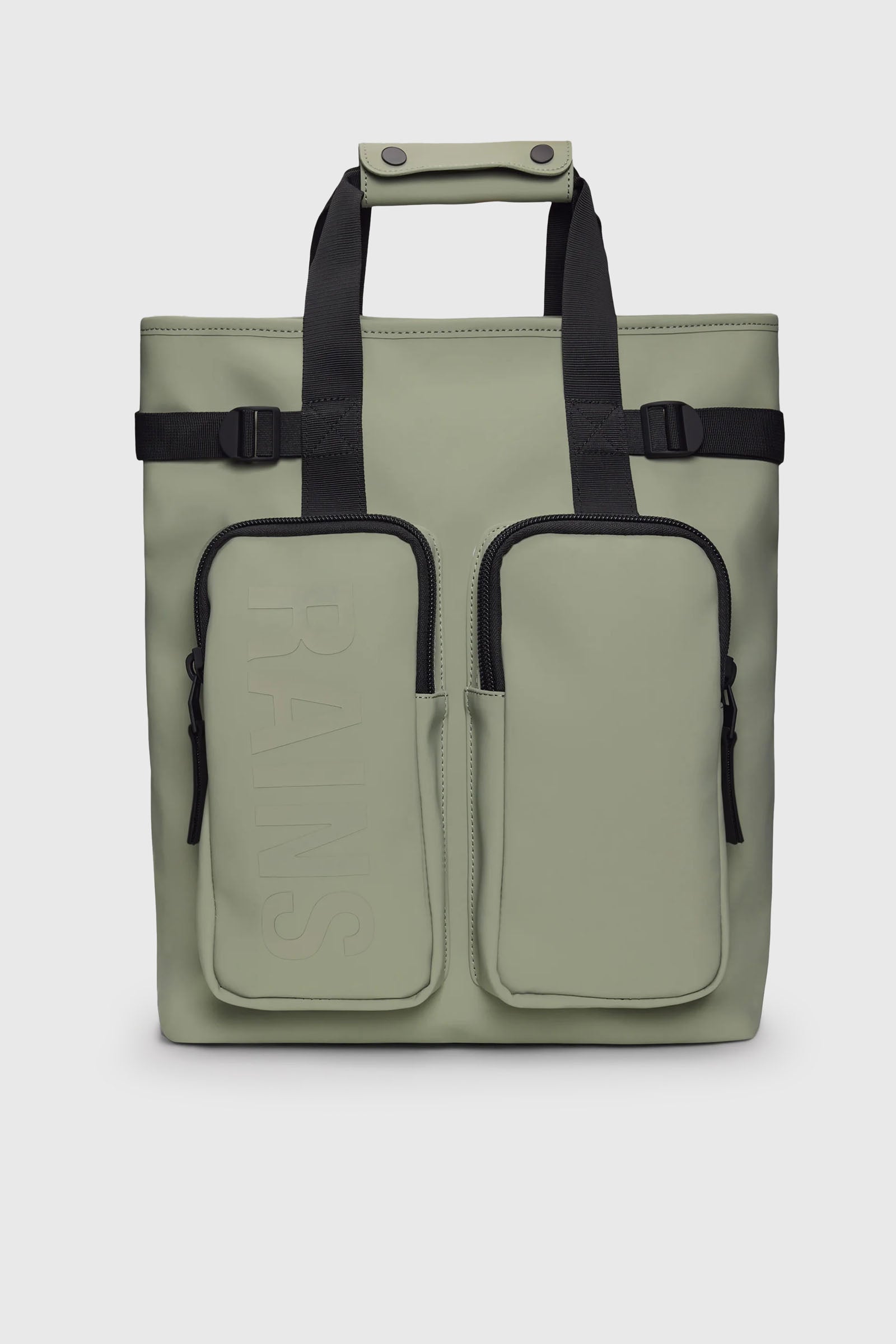 Rains Texel Tote Backpack Verde Chiaro Unisex - 1