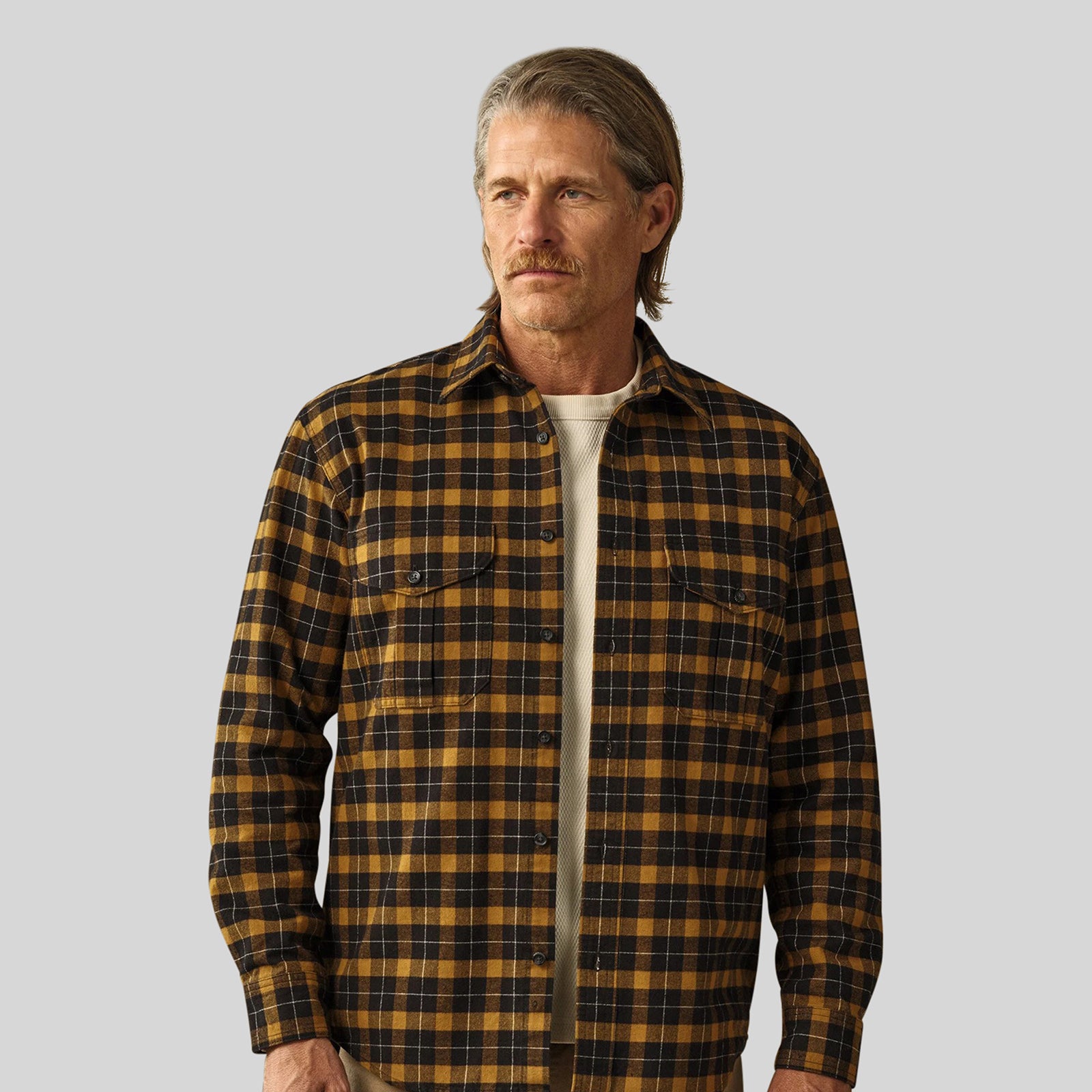 Filson Alaskan Giude Shirt Nero/oro Uomo - 5
