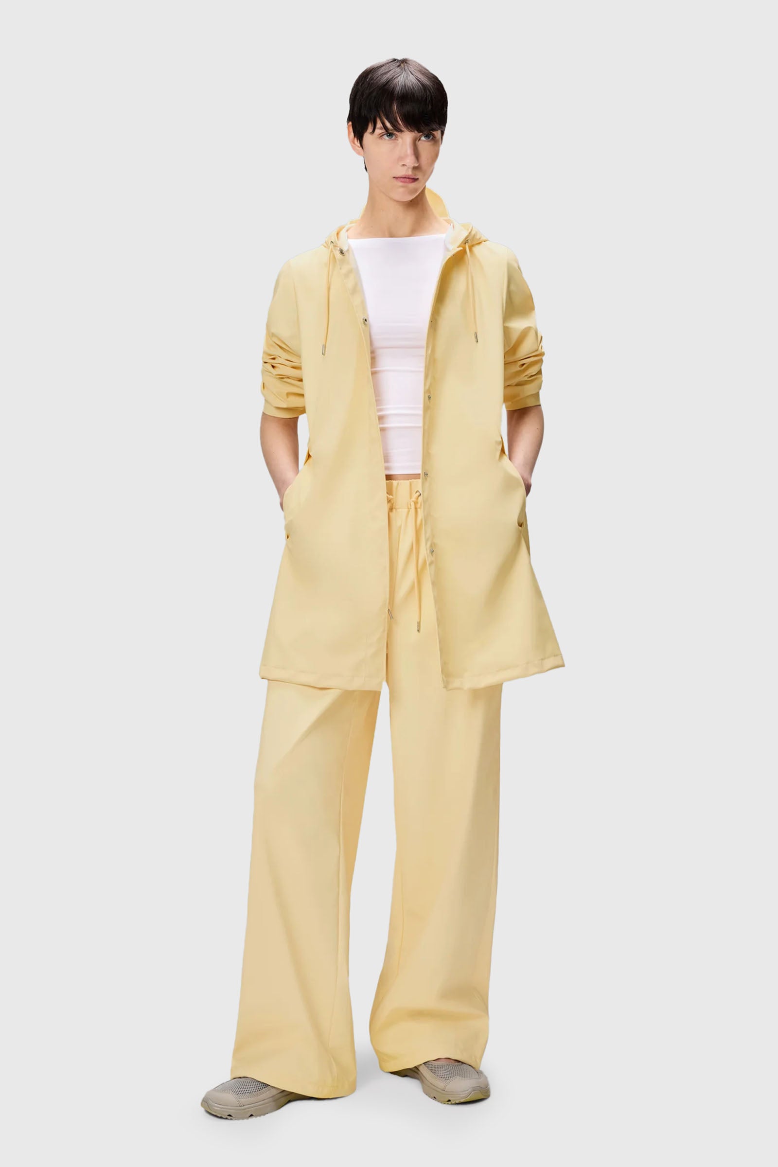 Rains A-line W Jacket Crema Donna - 1