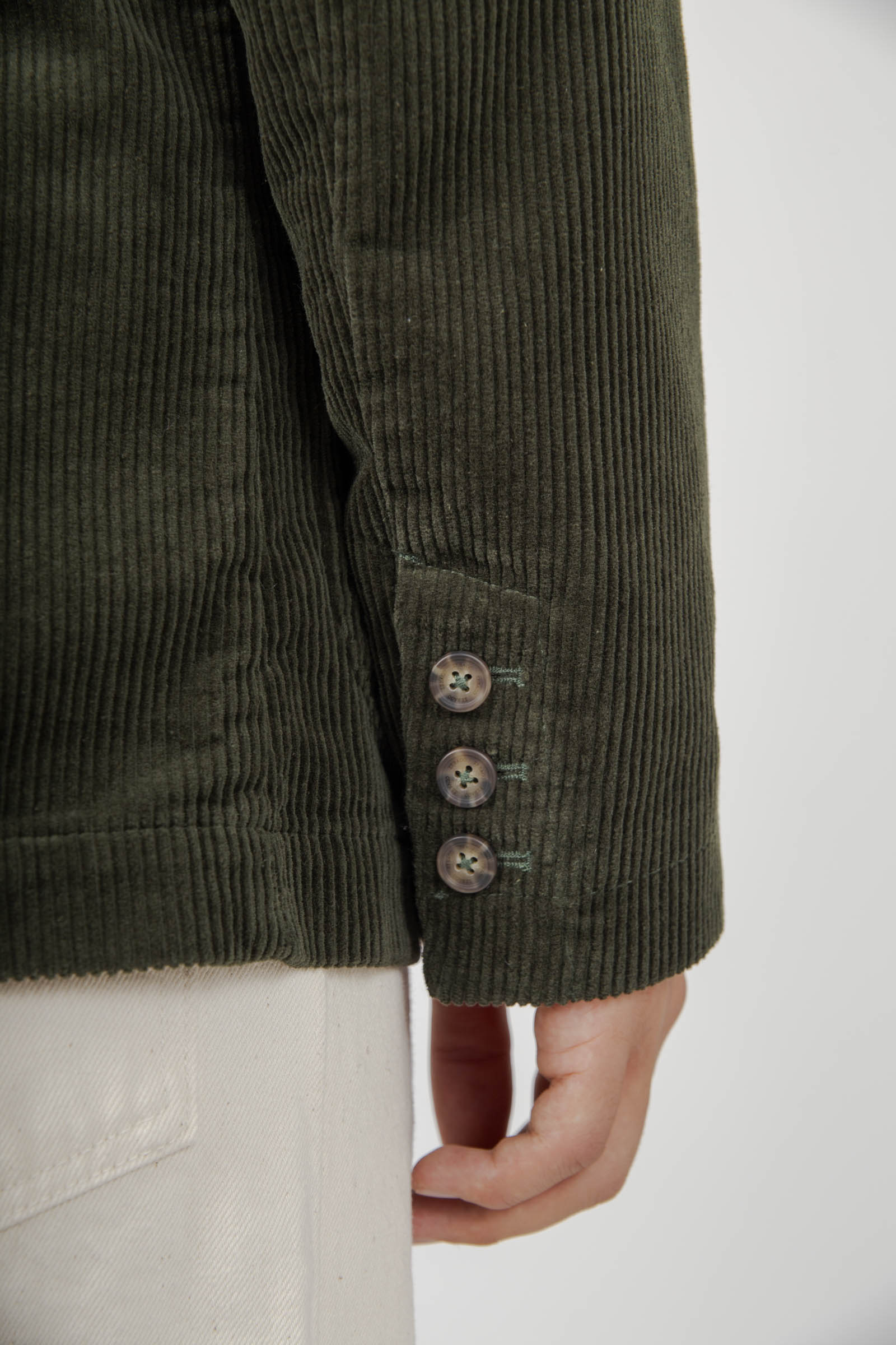 Sebago Blazer Neddick Corduroy Verde Scuro Uomo - 7