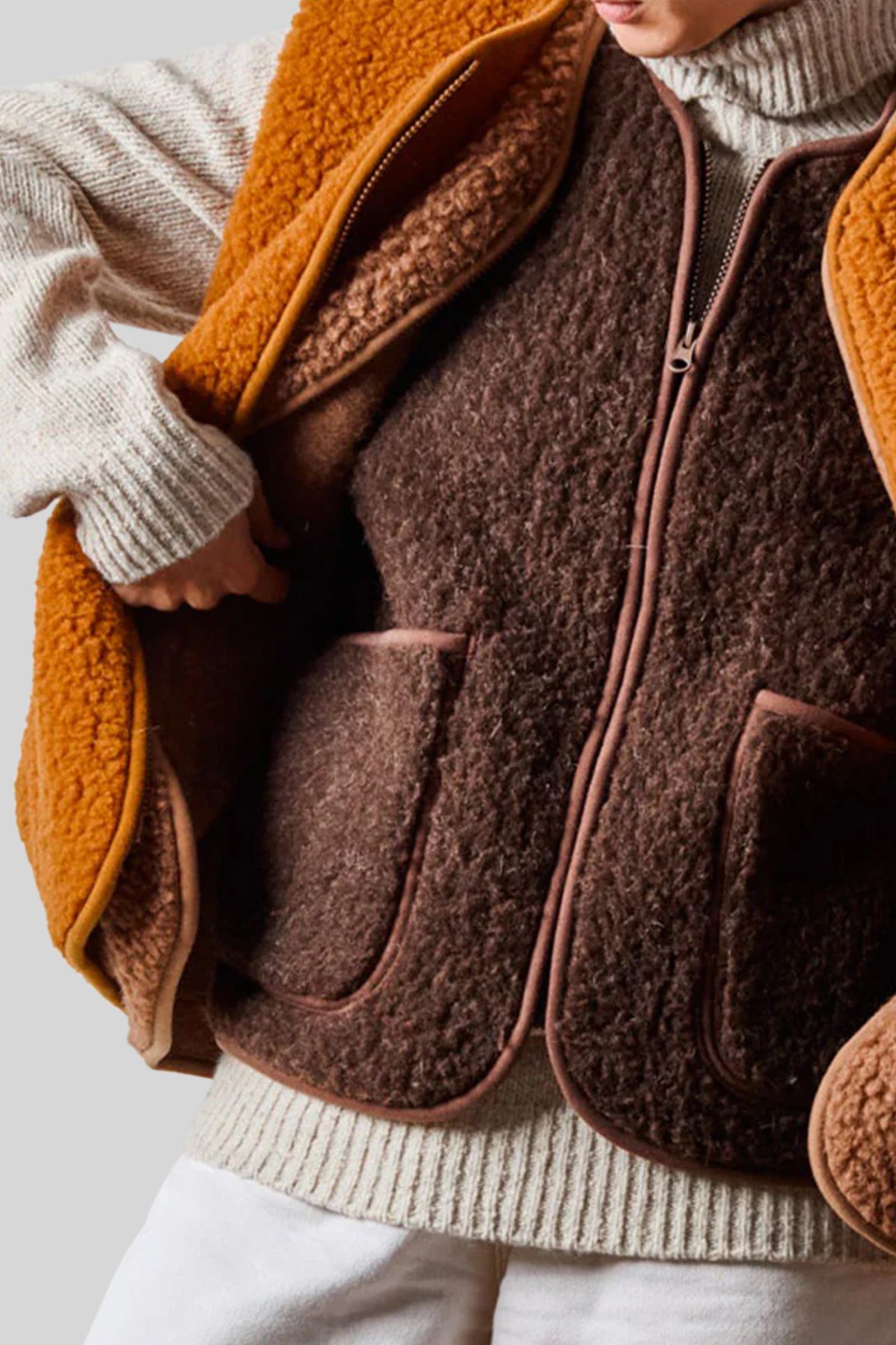 Coldbreaker Pepitko Vest Caramello Unisex - 3