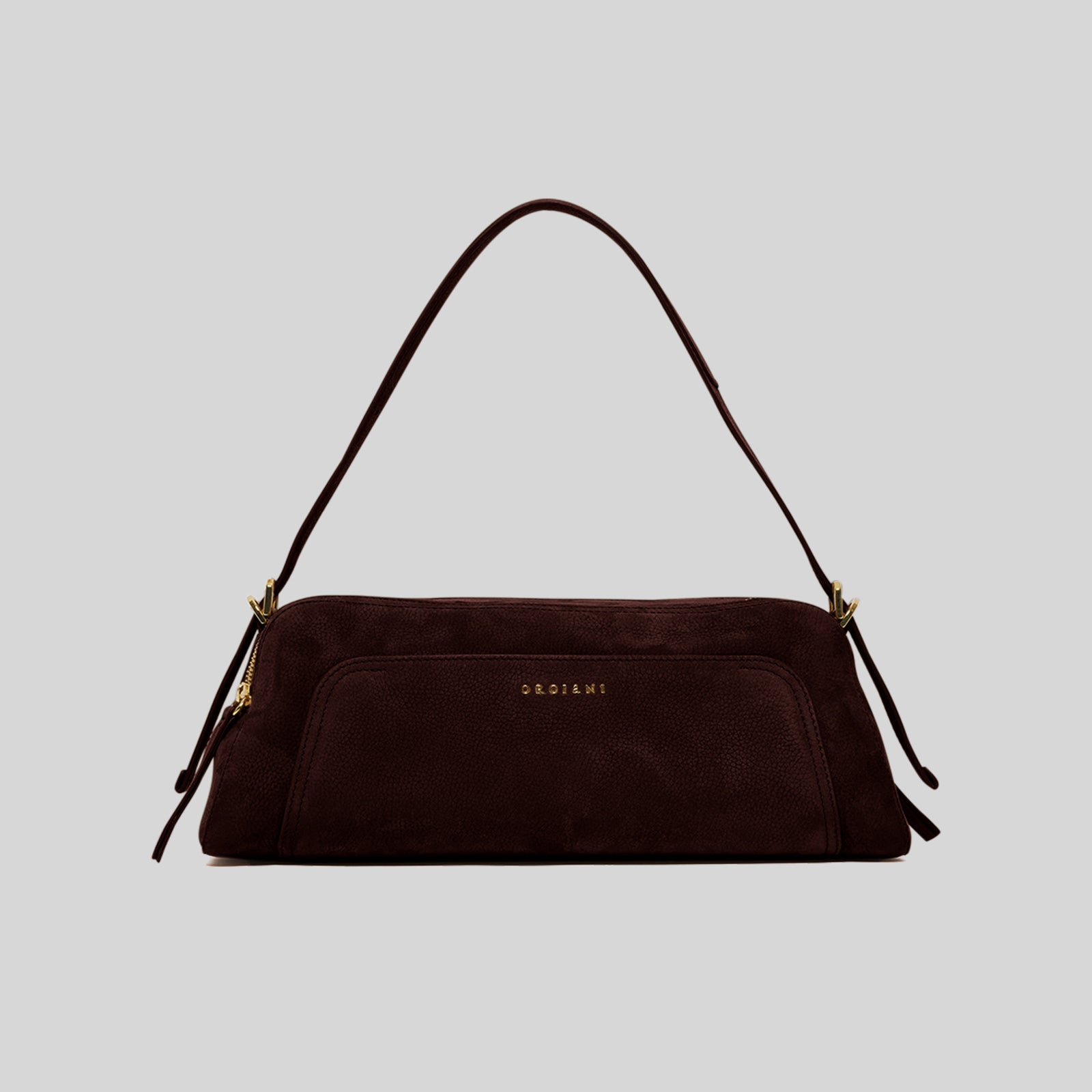 Orciani Borsa The Address 38 In Pelle Nabuk Testa Di Moro Donna - 5