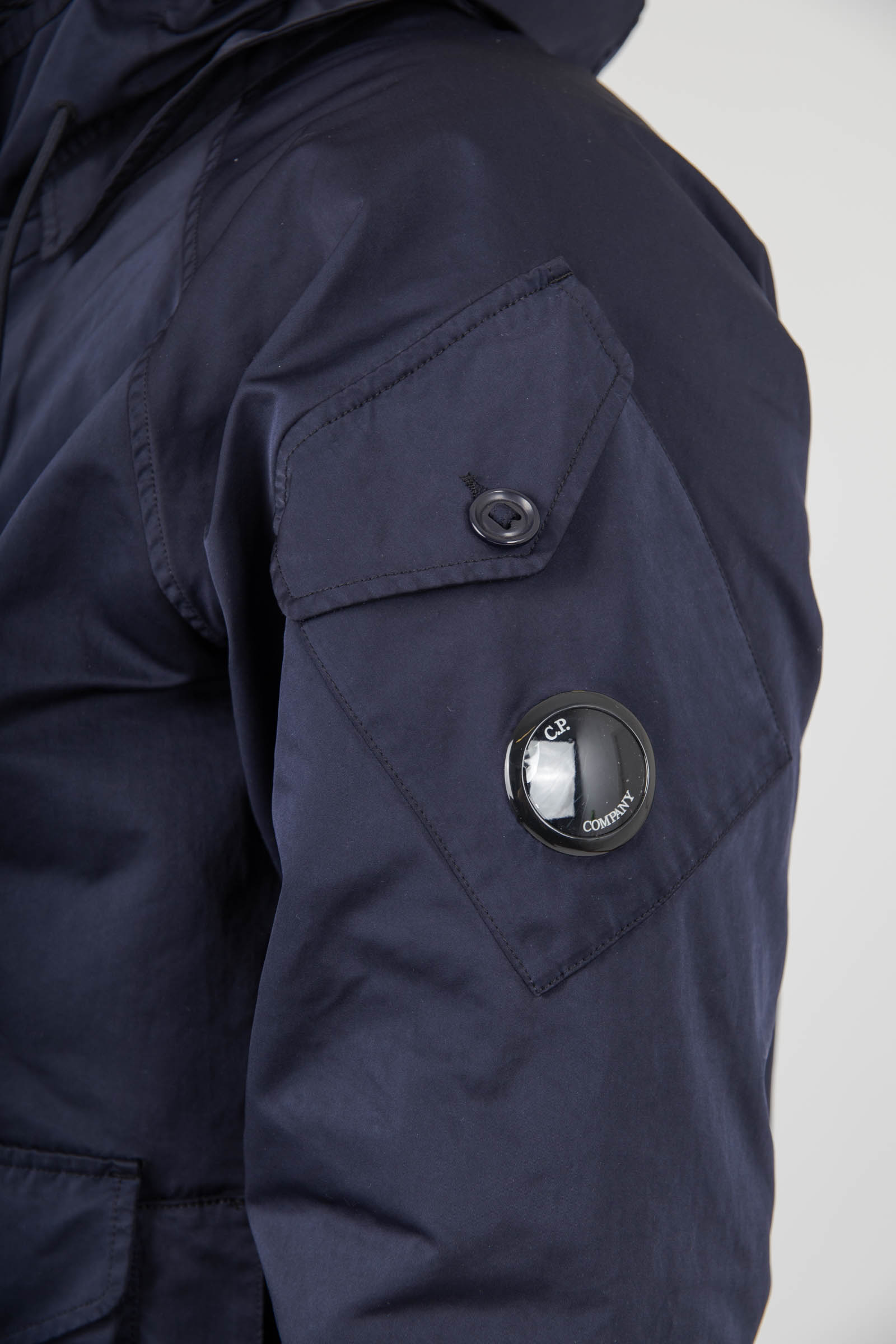 C.p. Company Giubbotto Micro Kei Hooded Lens Blu Scuro Uomo - 6