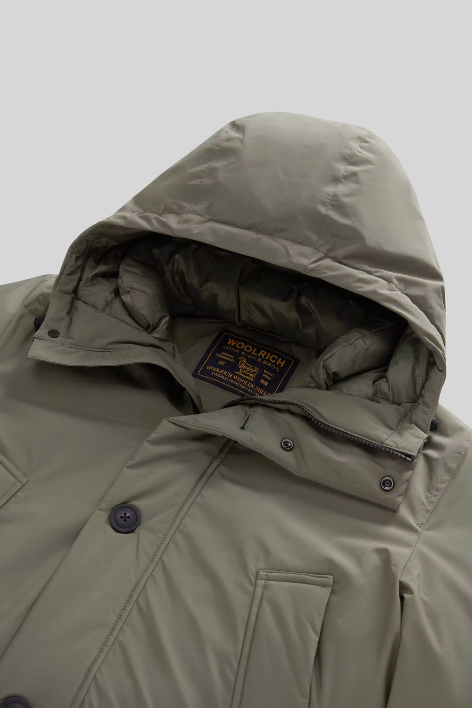 Woolrich Cloud Arctic Parka Verde Chiaro Uomo - 4