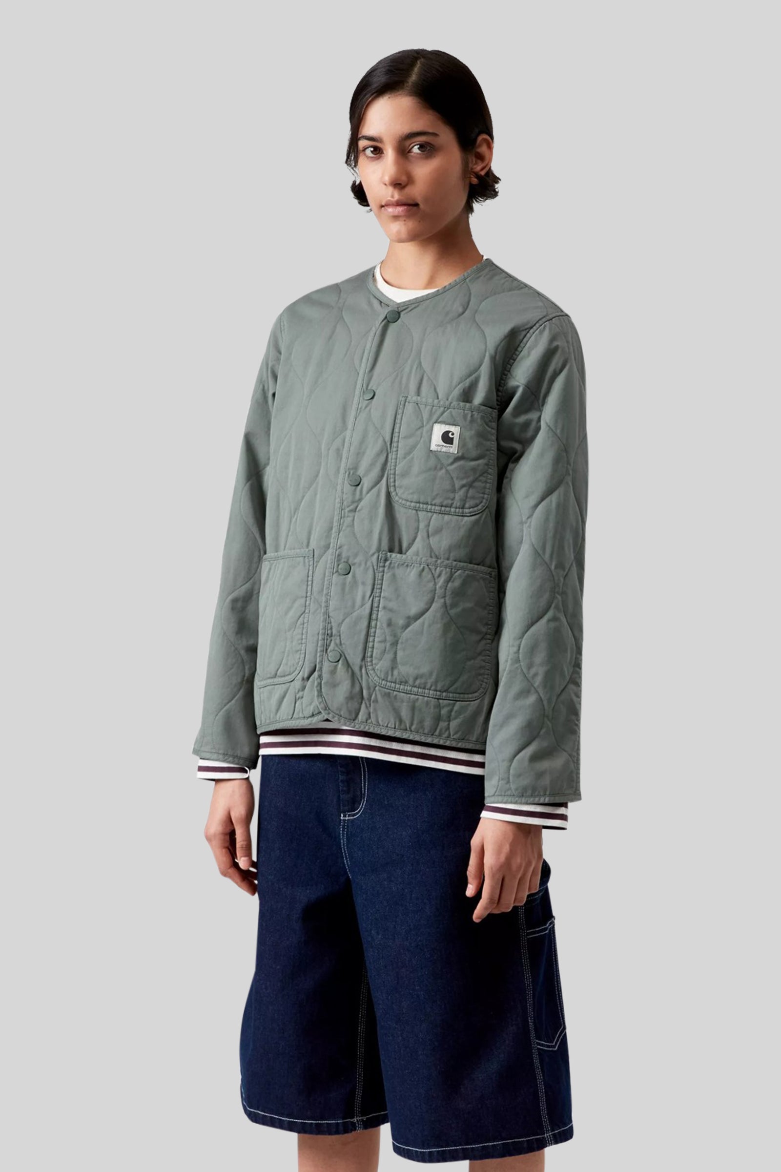 Carhartt Wip W' Kylan Liner Cotton Twill Verde Salvia Donna - 1