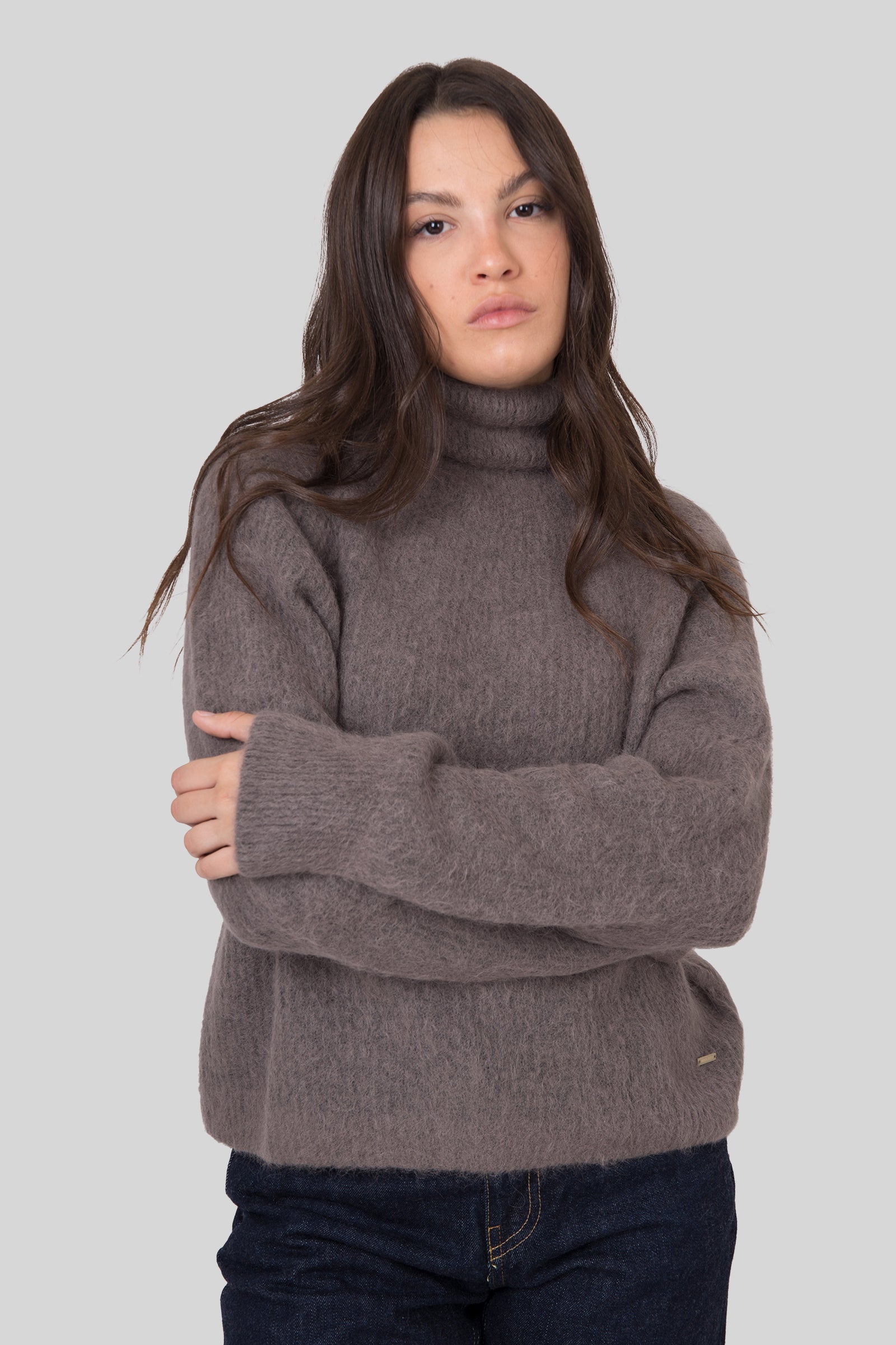 Soft Alpaca Turtleneck Sweater - 3