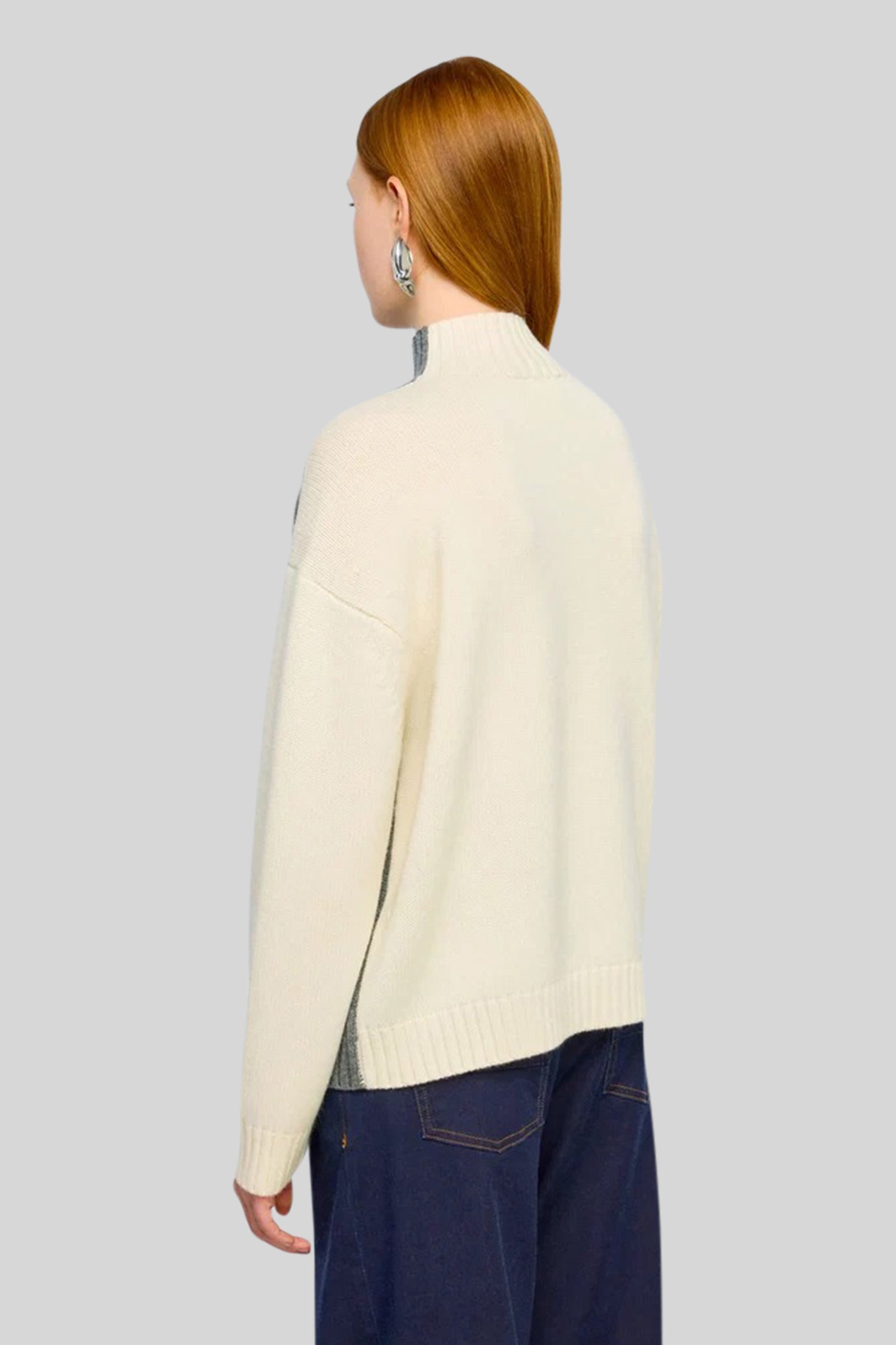 Semicouture Maglia Winnie Grigio/burro Donna - 3