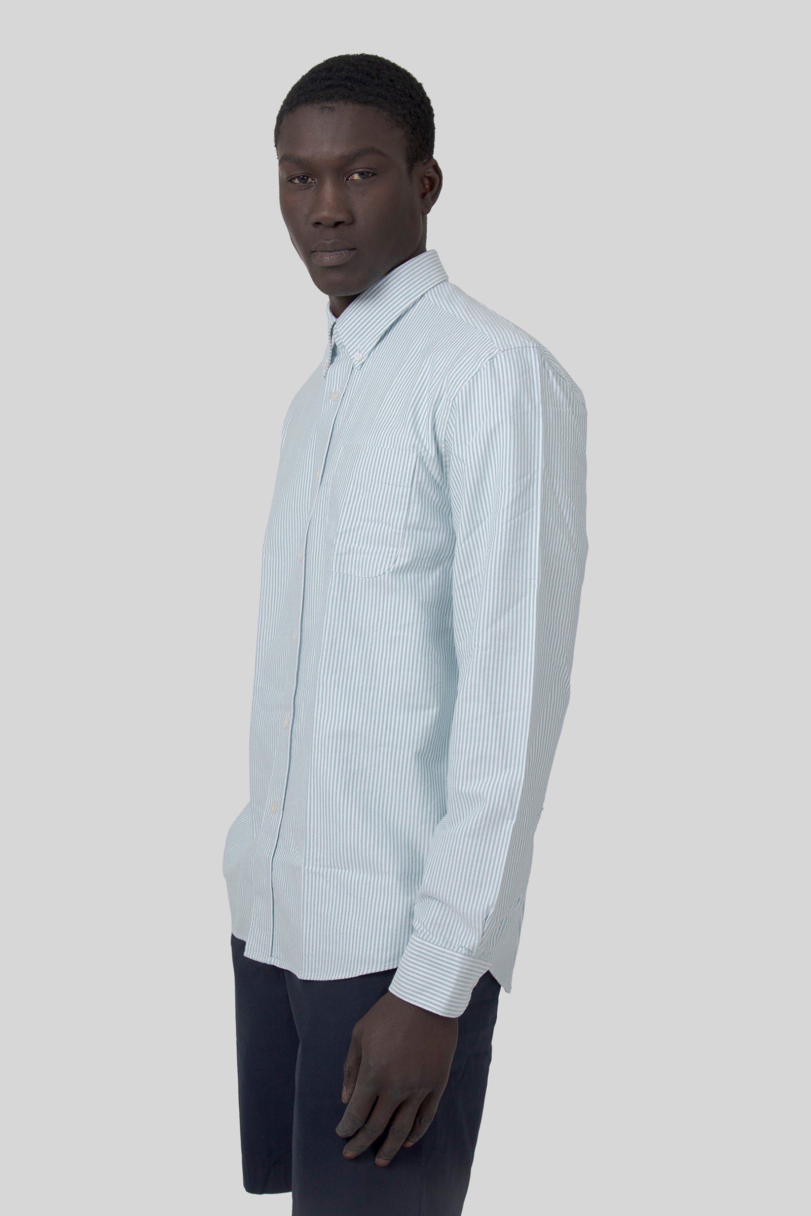 Sebago Camicia Doubling Ox Bianco/verde Unisex - 3