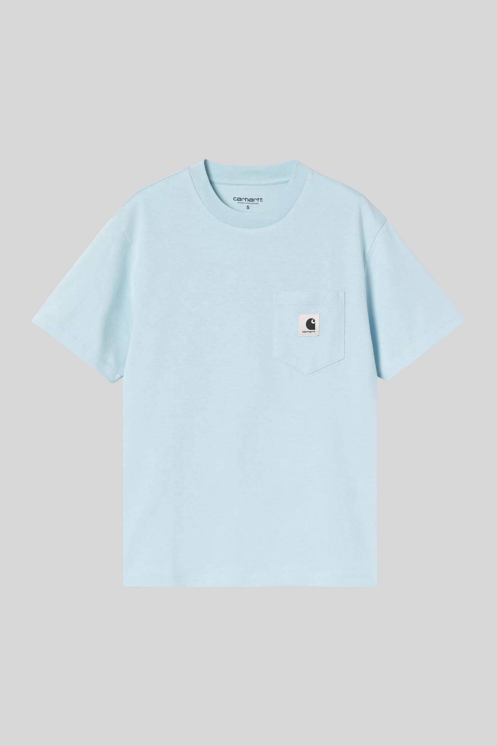 Carhartt Wip T-shirt W' S/s Pocket Celeste Donna - 1
