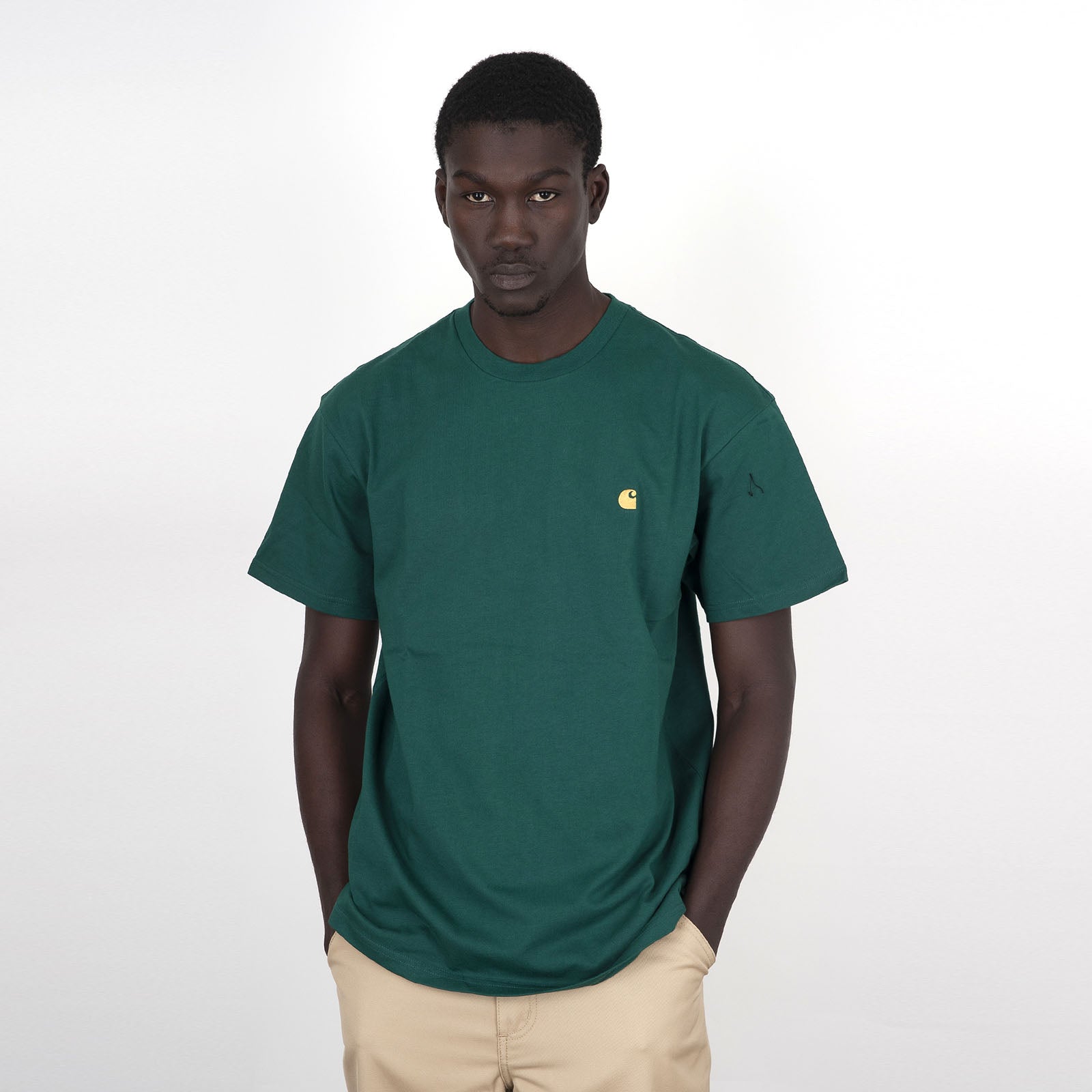 Carhartt Wip T-shirt S/s Chase Verde - 7