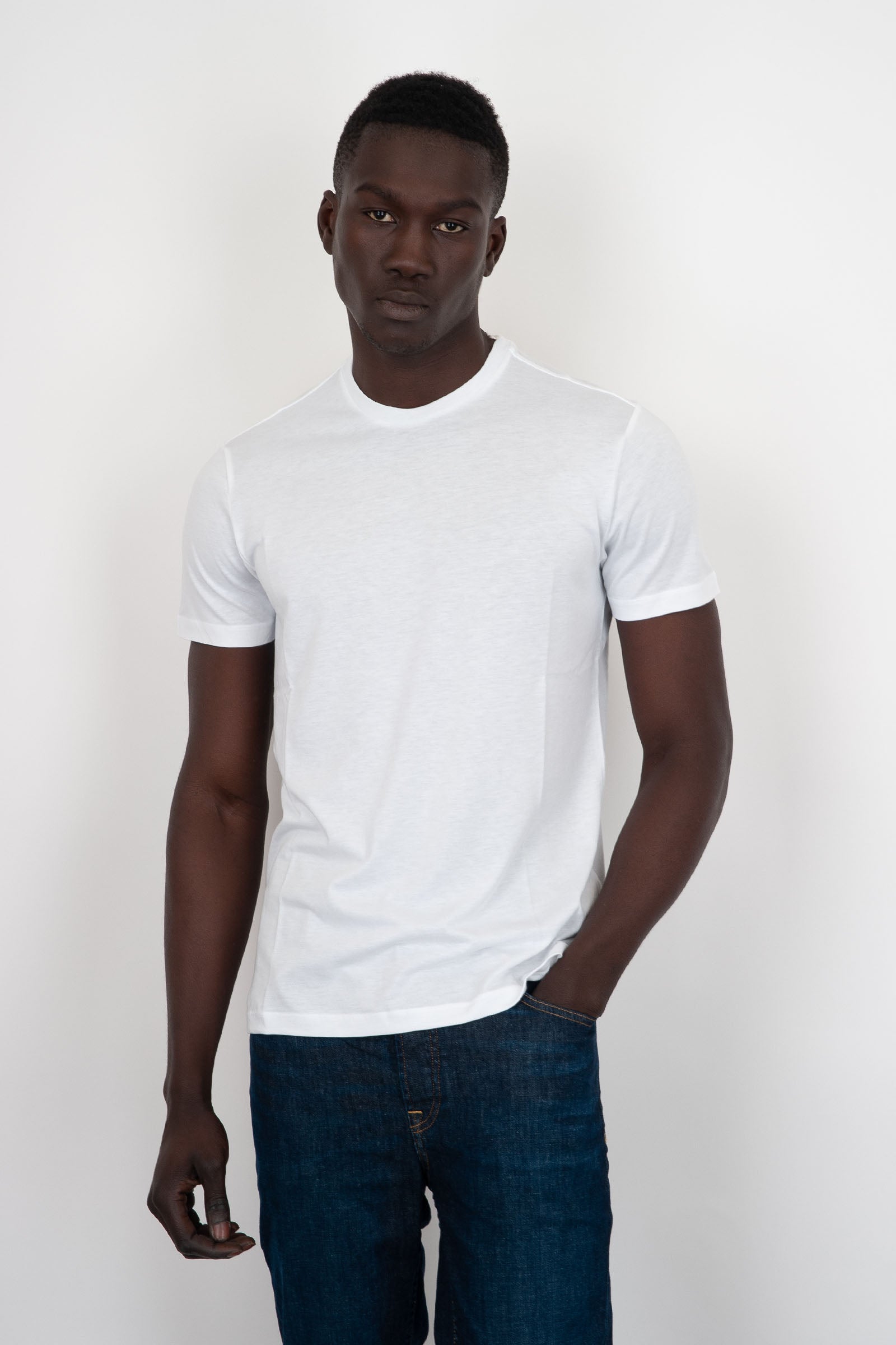 Majestic Filatures T-Shirt Girocollo Cotone/Lyocell Bianco - 1