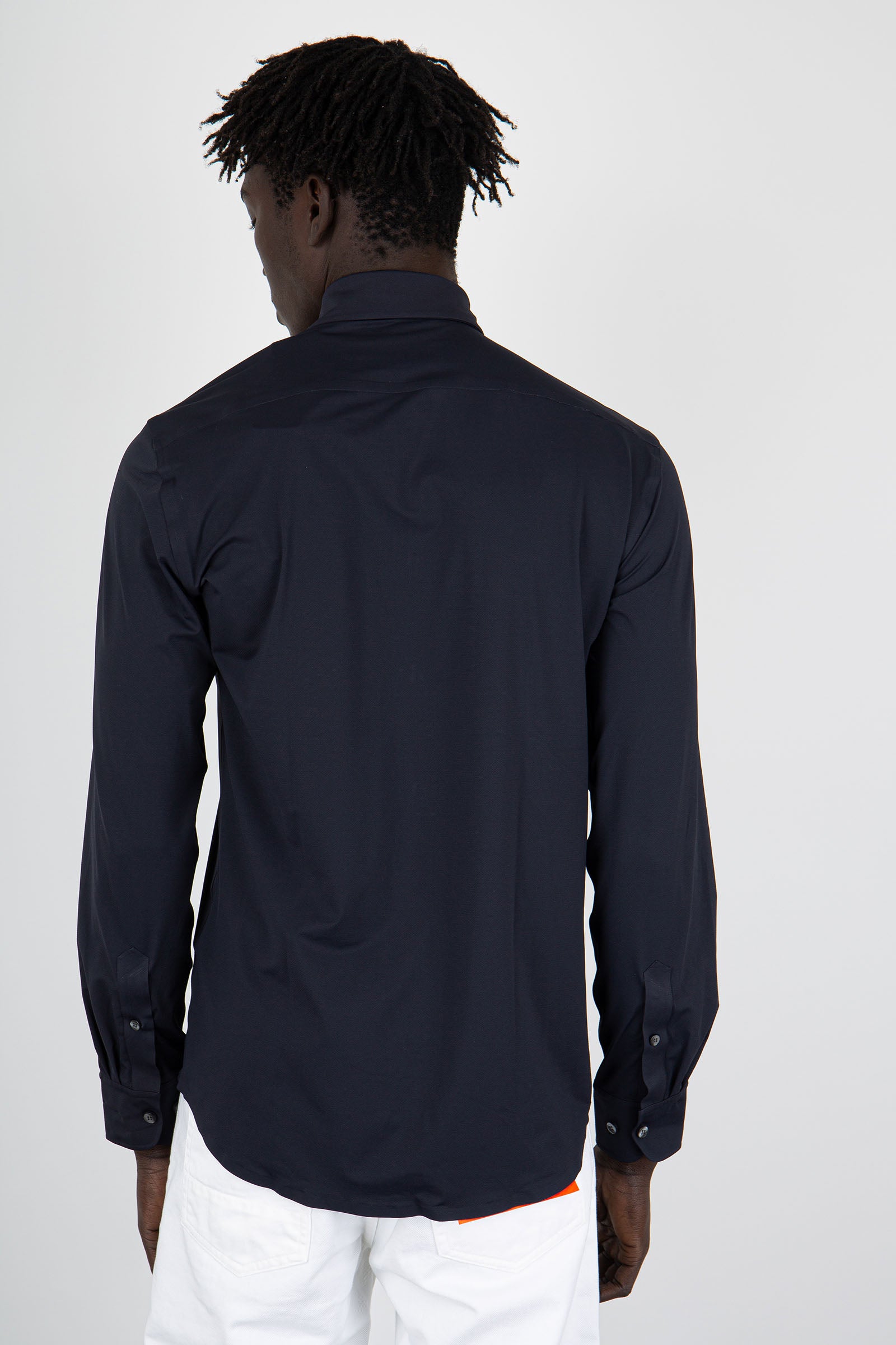 Rrd Camicia Shirt Techno Blu Scuro Uomo - 4