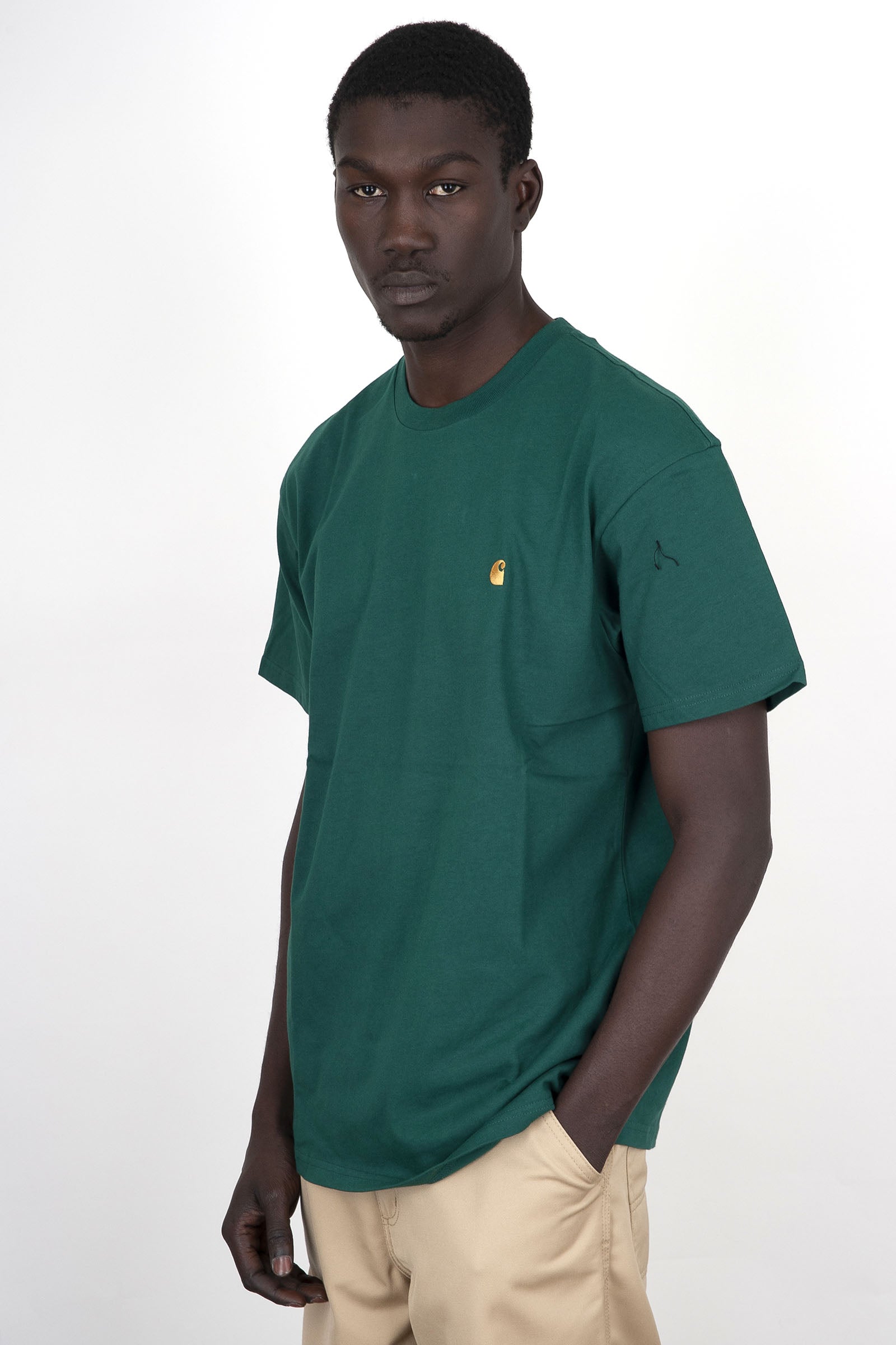 Carhartt Wip T-shirt S/s Chase Verde - 1