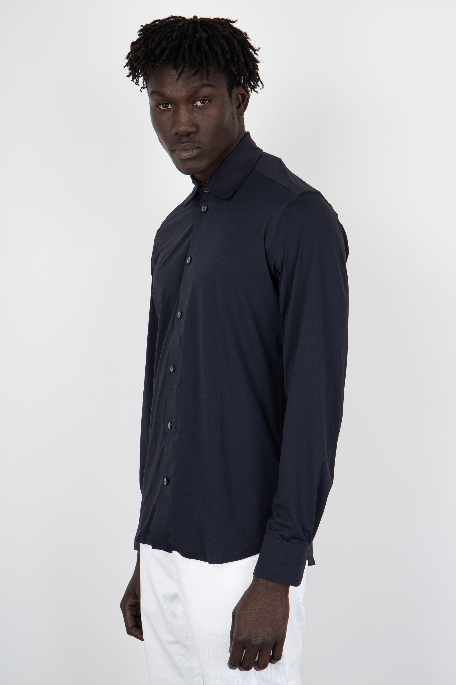 Rrd Camicia Shirt Techno Blu Scuro Uomo - 3