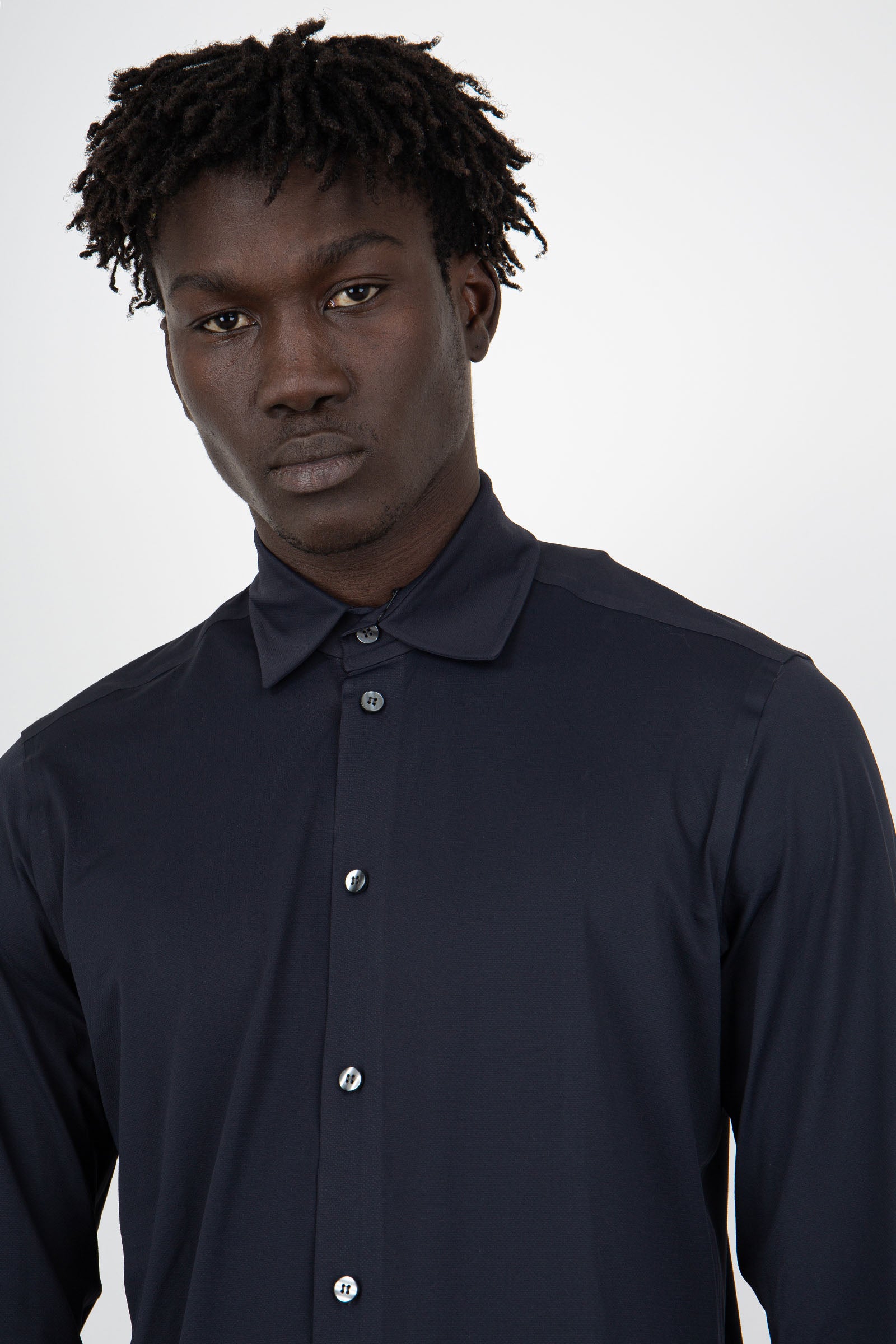 Rrd Camicia Shirt Techno Blu Scuro Uomo - 5