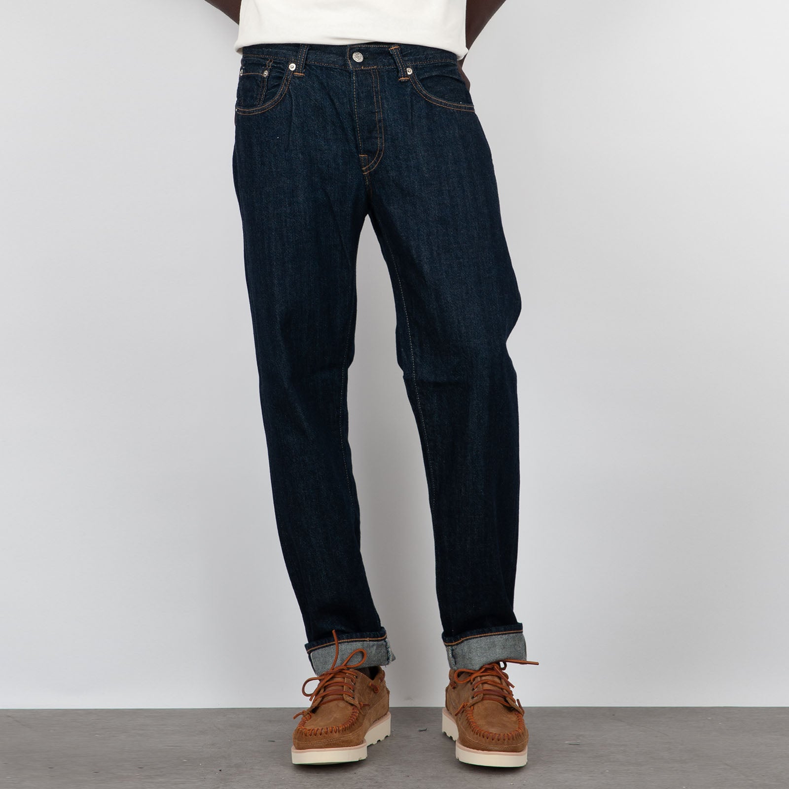Edwin Jeans Regular Tapered Denim Blu Scuro - 8