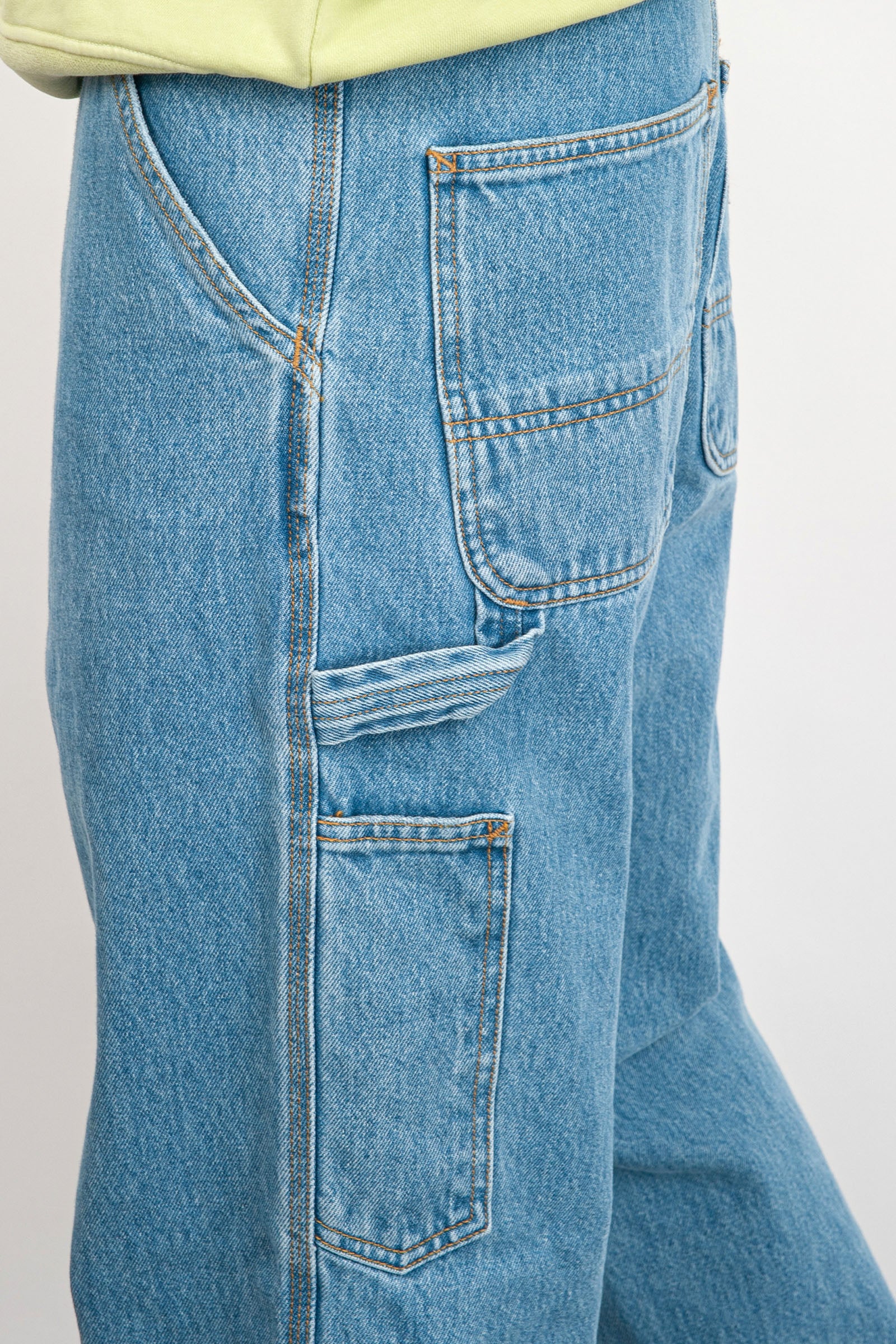 Carhartt WIP Jeans Single Knee Cotone Blu Chiaro - 5