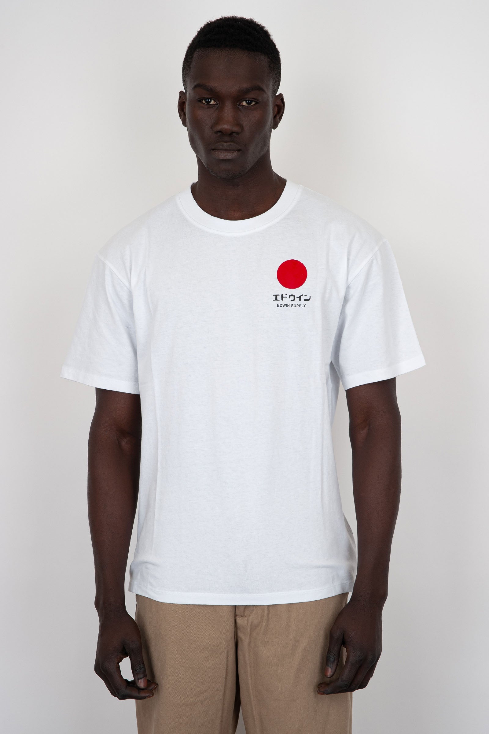 Edwin T-shirt Japanese Sun Supply Cotone Bianco - 1